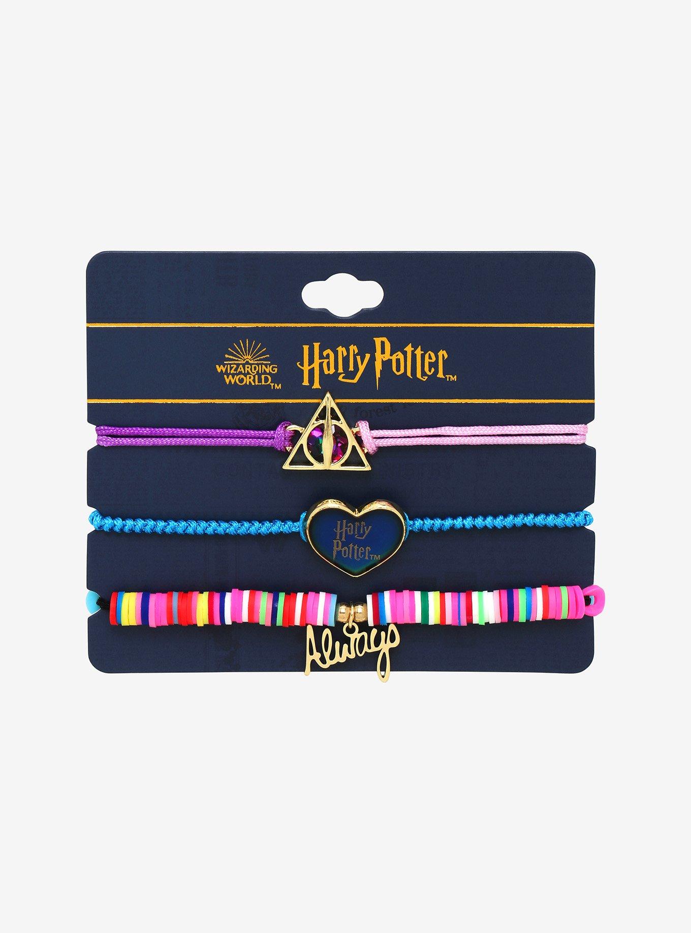 Harry Potter Rainbow Crystal Cord Bracelet Set, , alternate