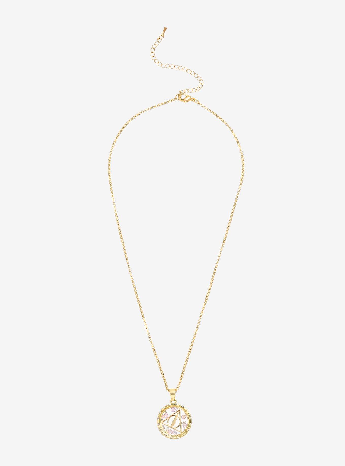 Harry Potter Deathly Hallows Gem Shaker Necklace, , alternate