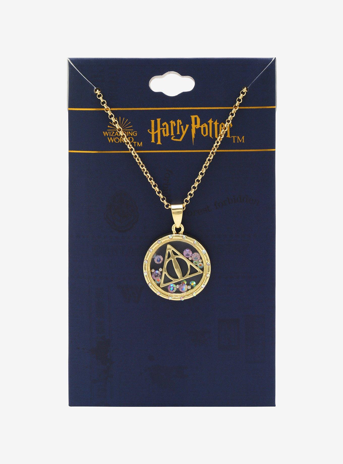 Harry Potter Deathly Hallows Gem Shaker Necklace, , alternate