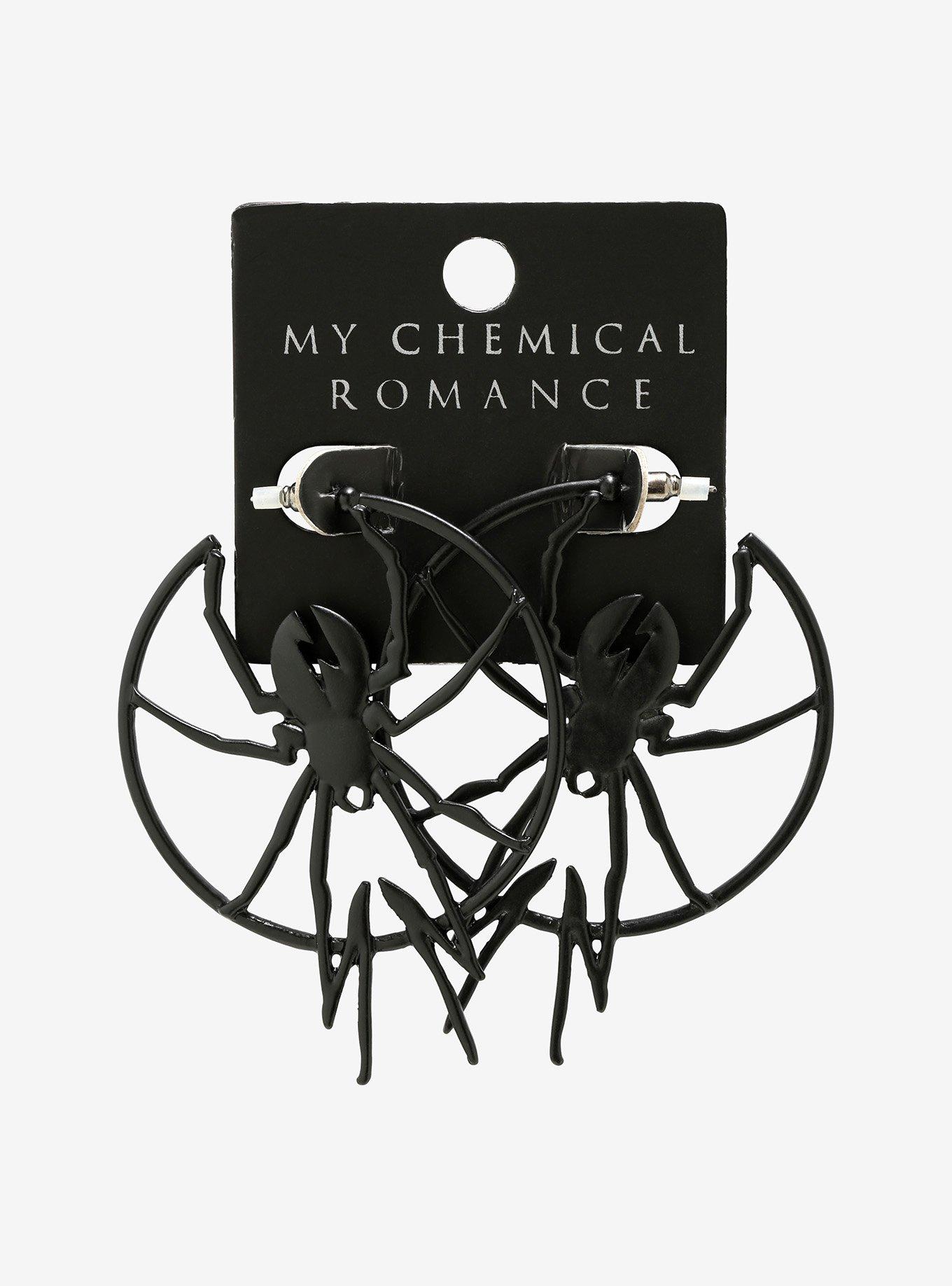 My Chemical Romance Killjoy Spider Hoop Earrings, , alternate