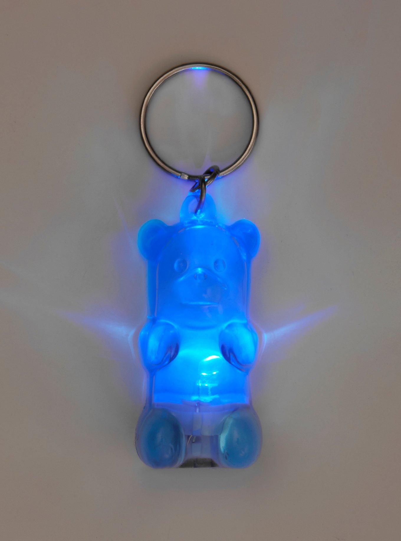 Blue Candy Bear Light-Up Key Chain, , alternate