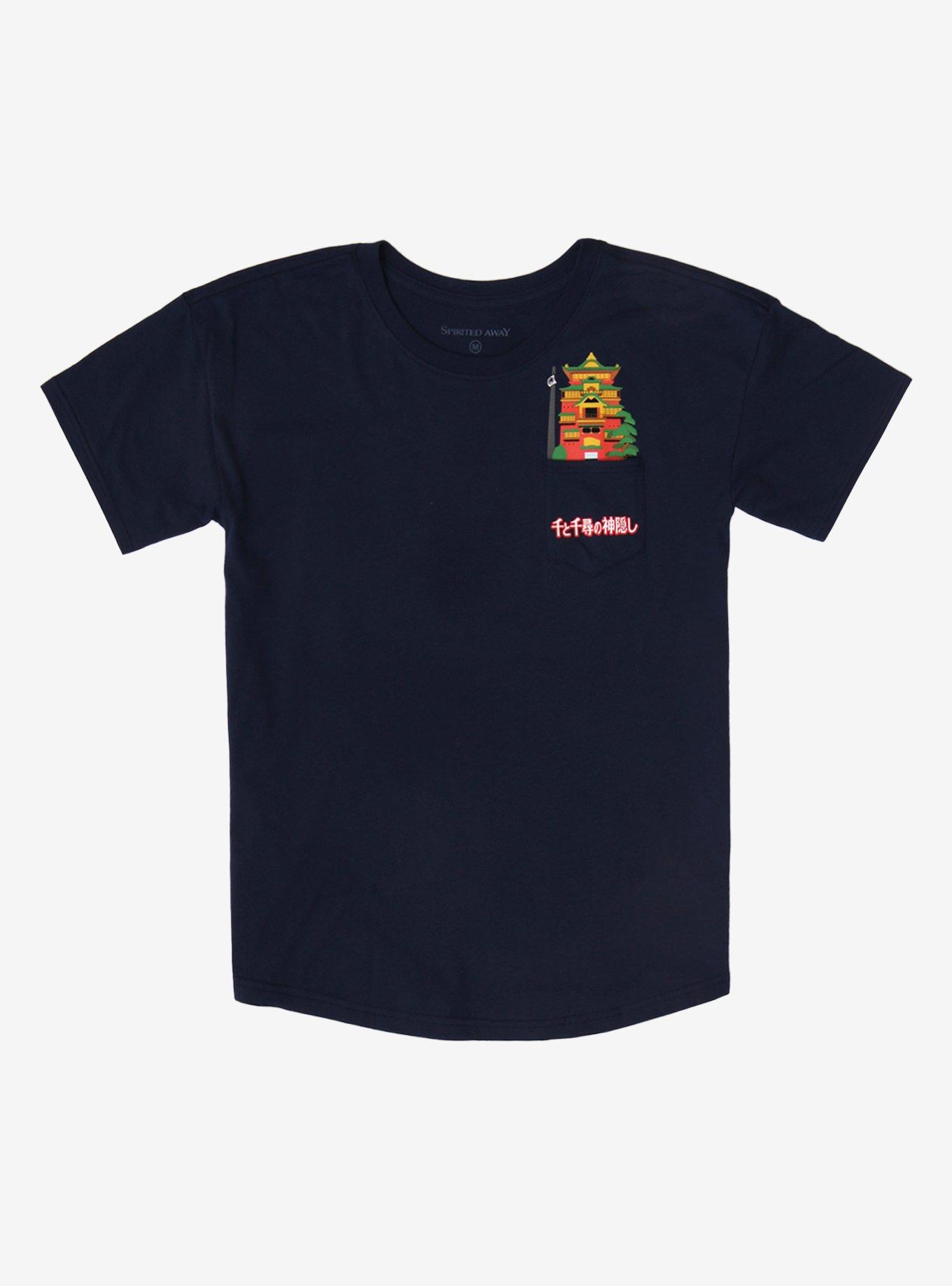 Studio Ghibli Spirited Away Bathhouse Pocket T-Shirt, MULTI, alternate