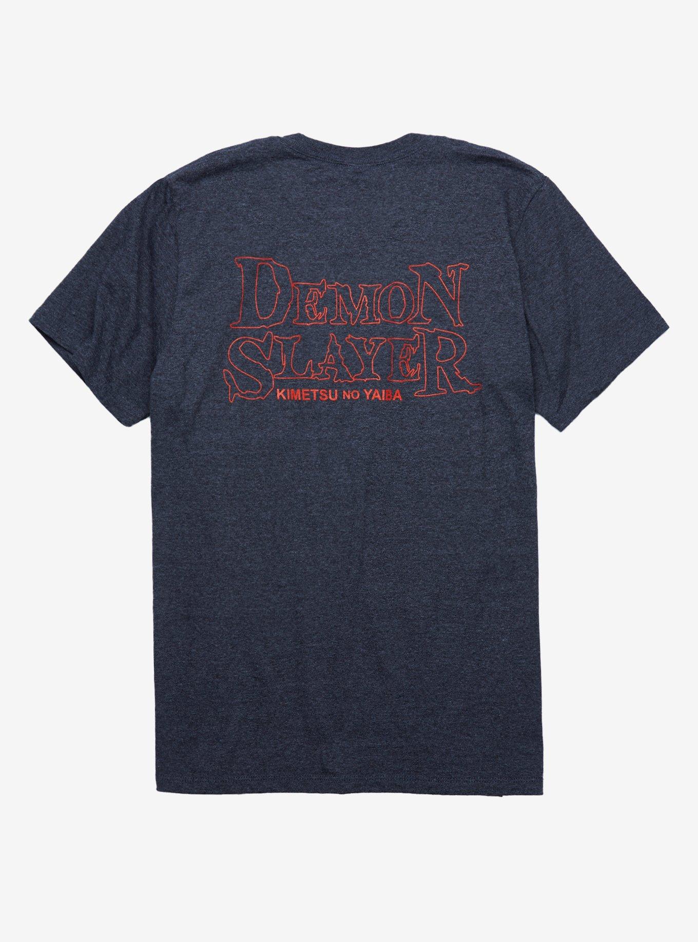 Demon Slayer Logo T-Shirt, CHARCOAL  GREY, alternate