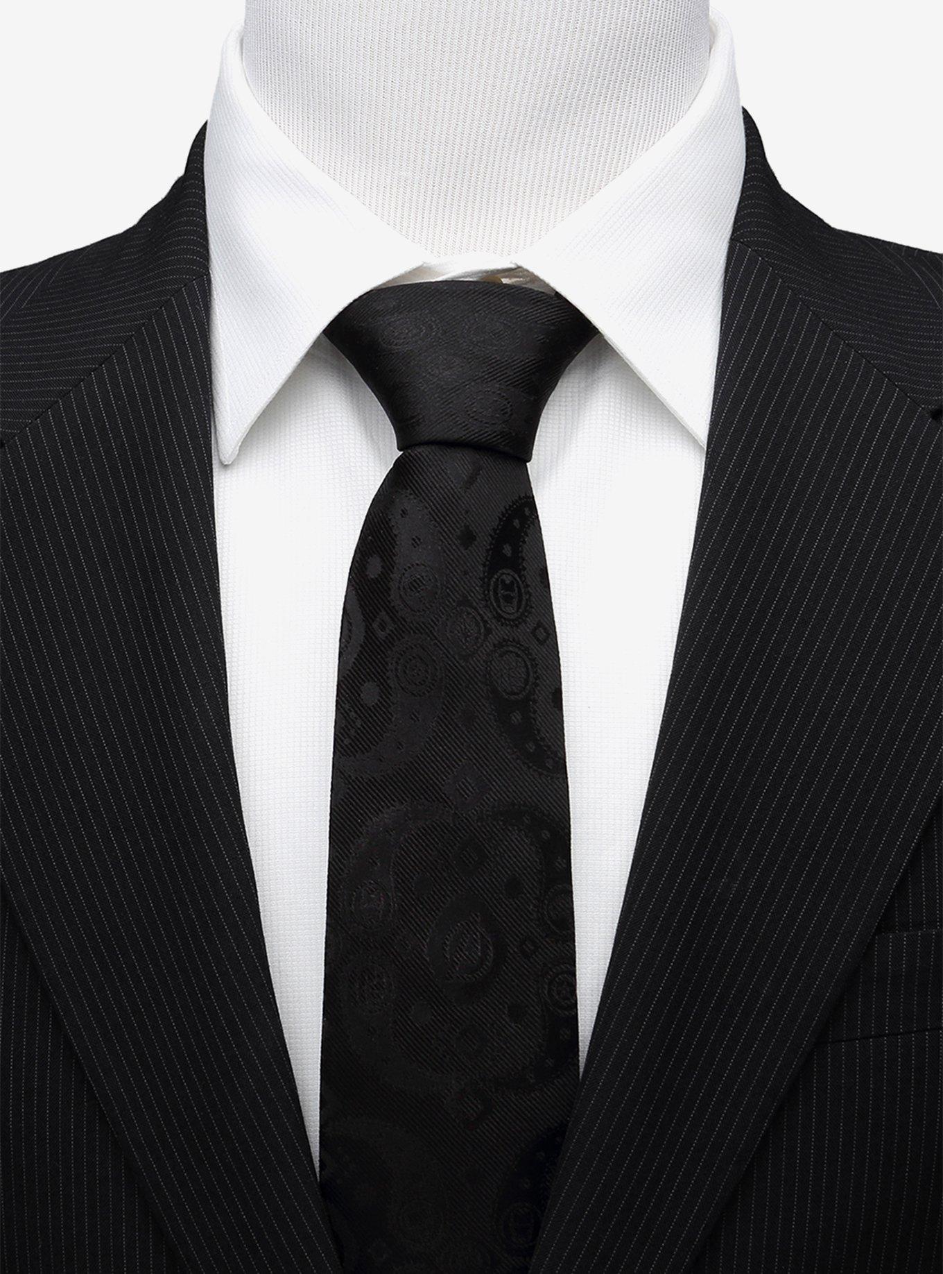 Marvel Avengers Paisley Icons Print Black Tie, , alternate