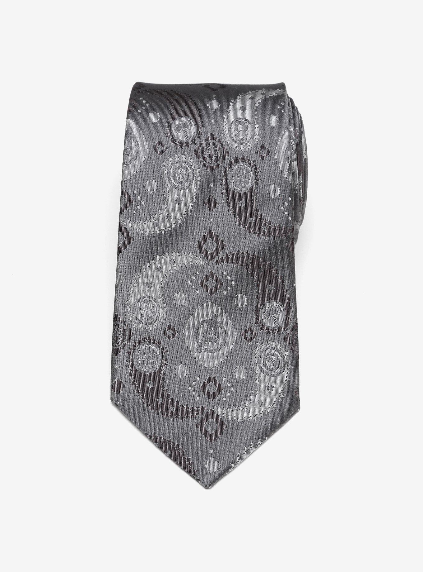 Marvel Avengers Paisley Icons Print Tie, , hi-res