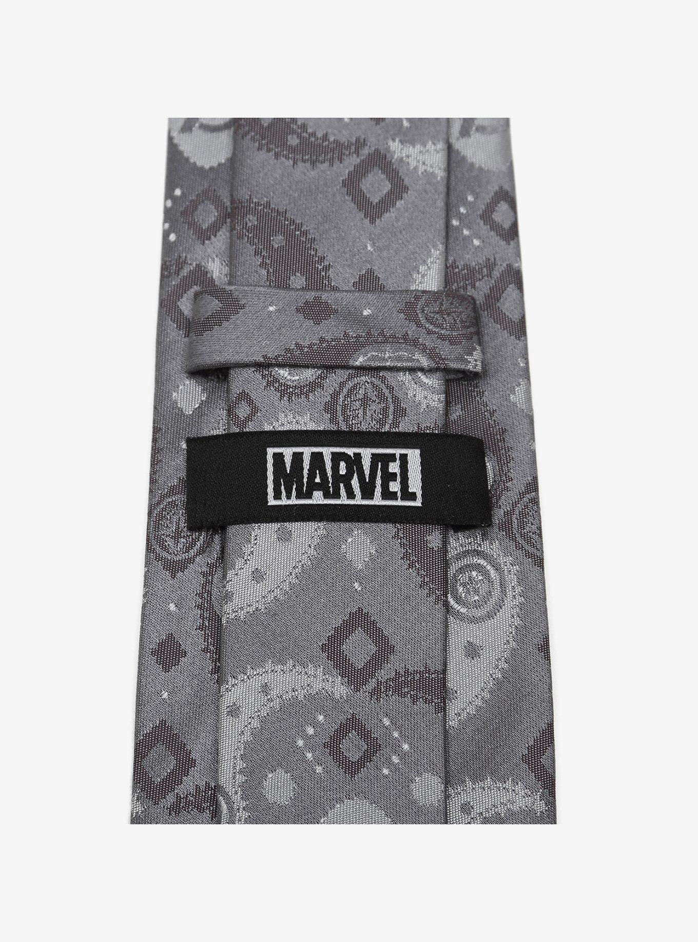 Marvel Avengers Paisley Icons Print Tie, , alternate