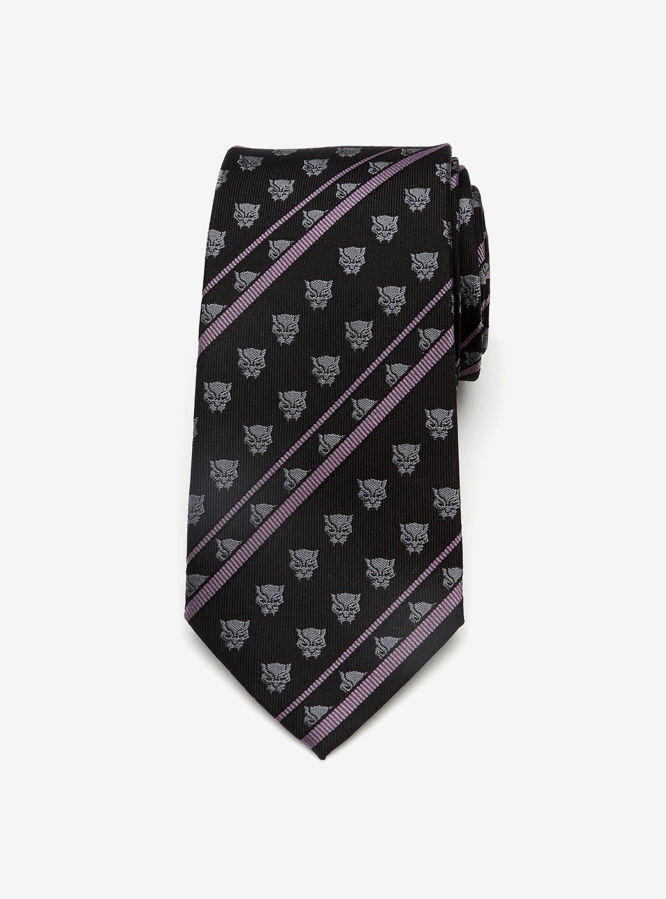 Marvel Black Panther Stripe Black Tie, , hi-res