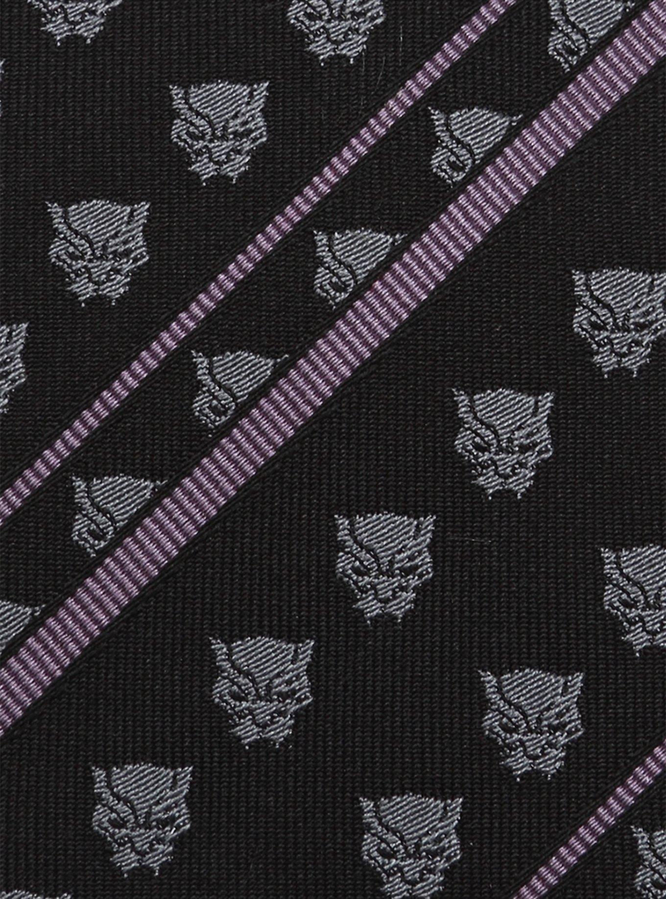 Marvel Black Panther Stripe Black Tie