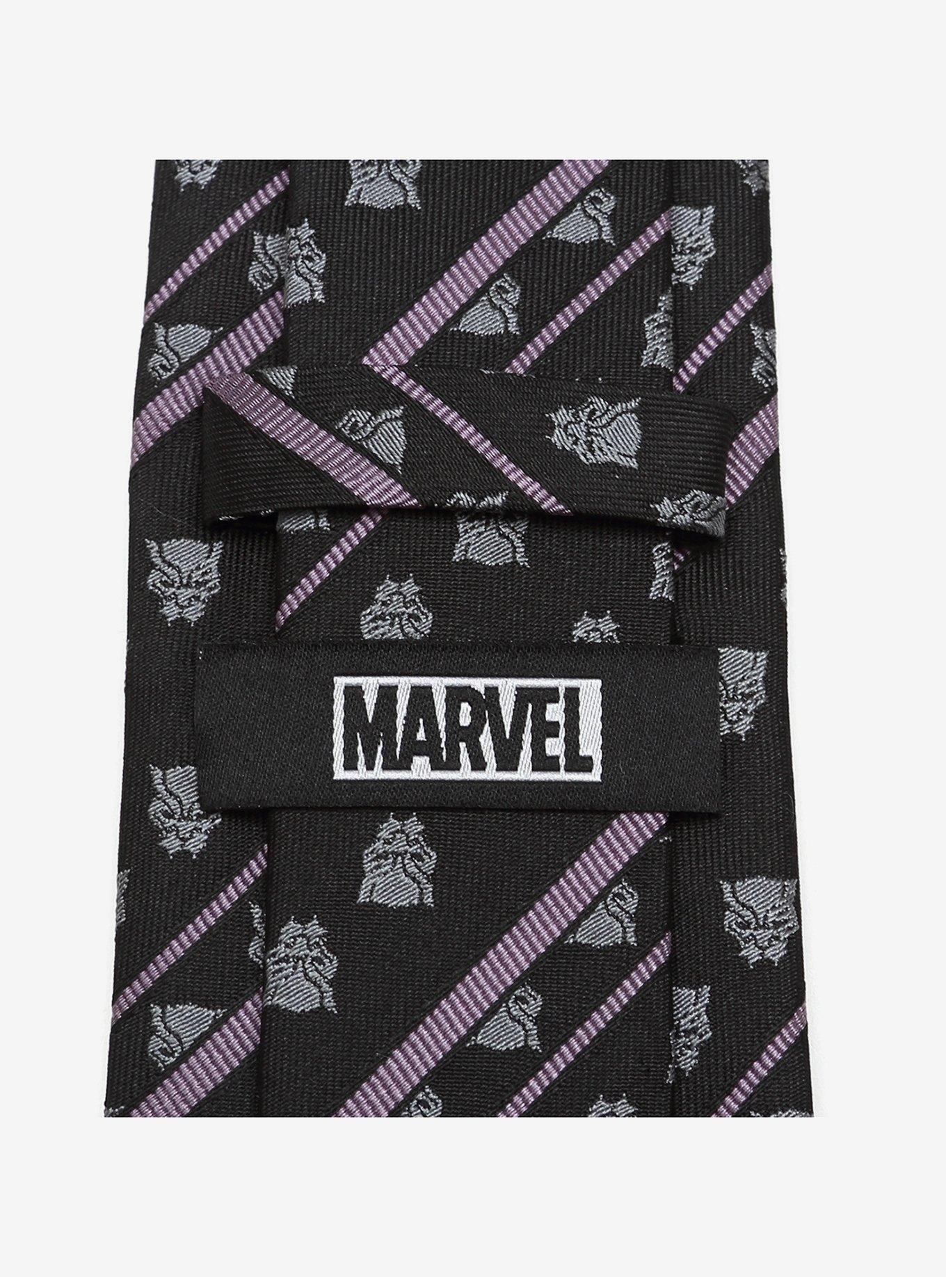 Marvel Black Panther Stripe Black Tie, , alternate