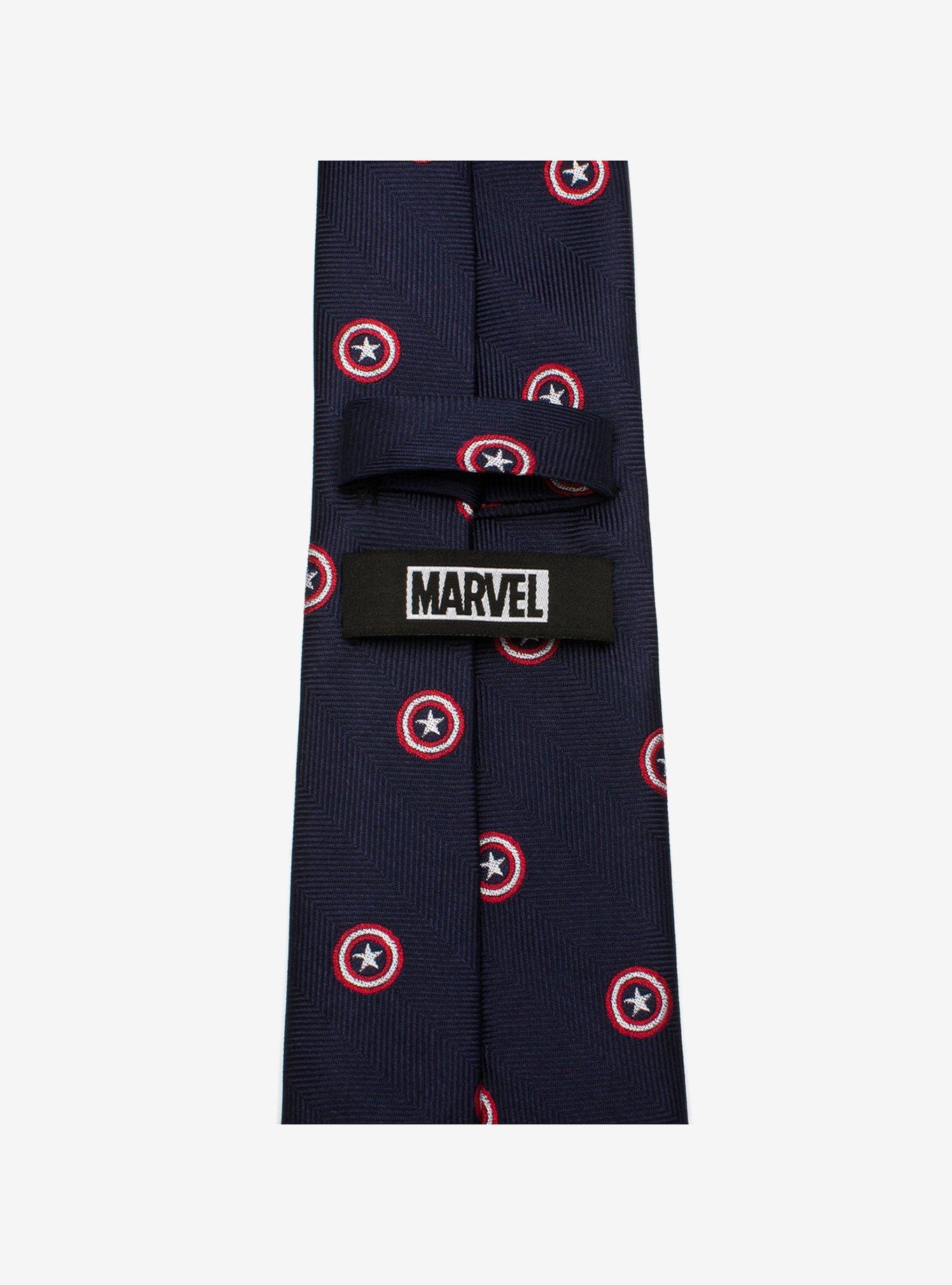 Marvel Captain America Navy Tie, , alternate