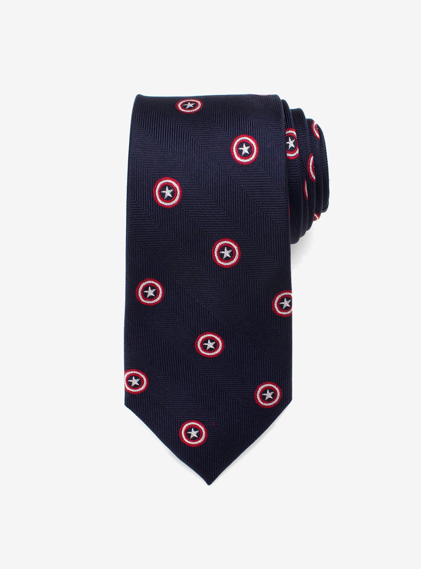 Marvel Captain America Navy Tie, , alternate