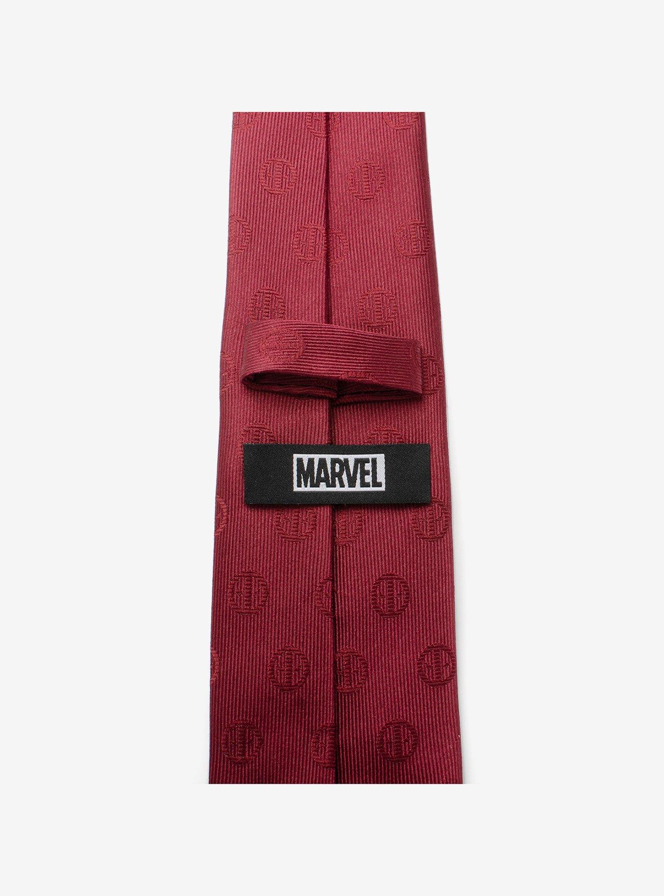 Marvel Deadpool Maroon Tie, , alternate
