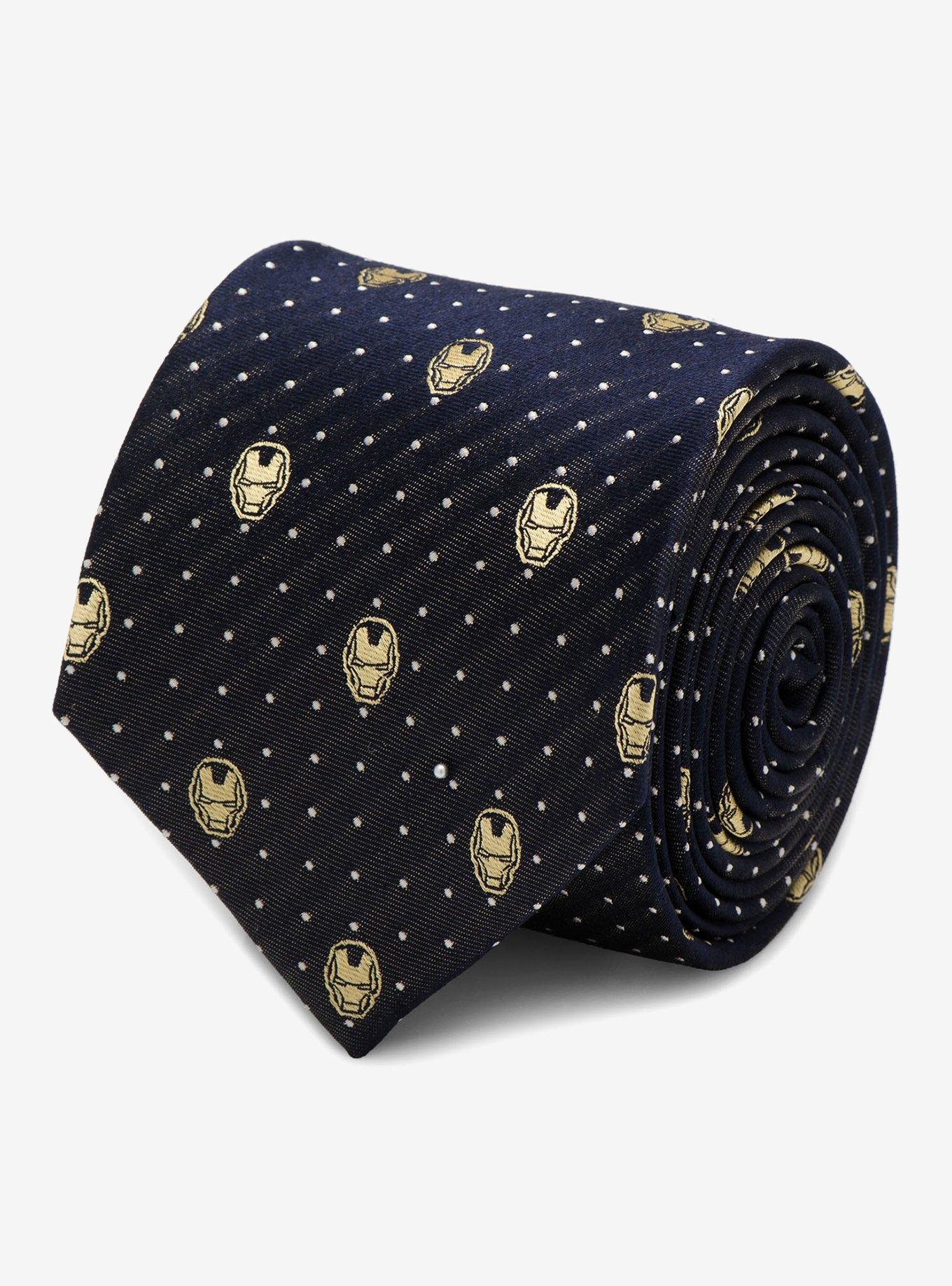 Marvel Iron Man Gray Dot Tie, , alternate