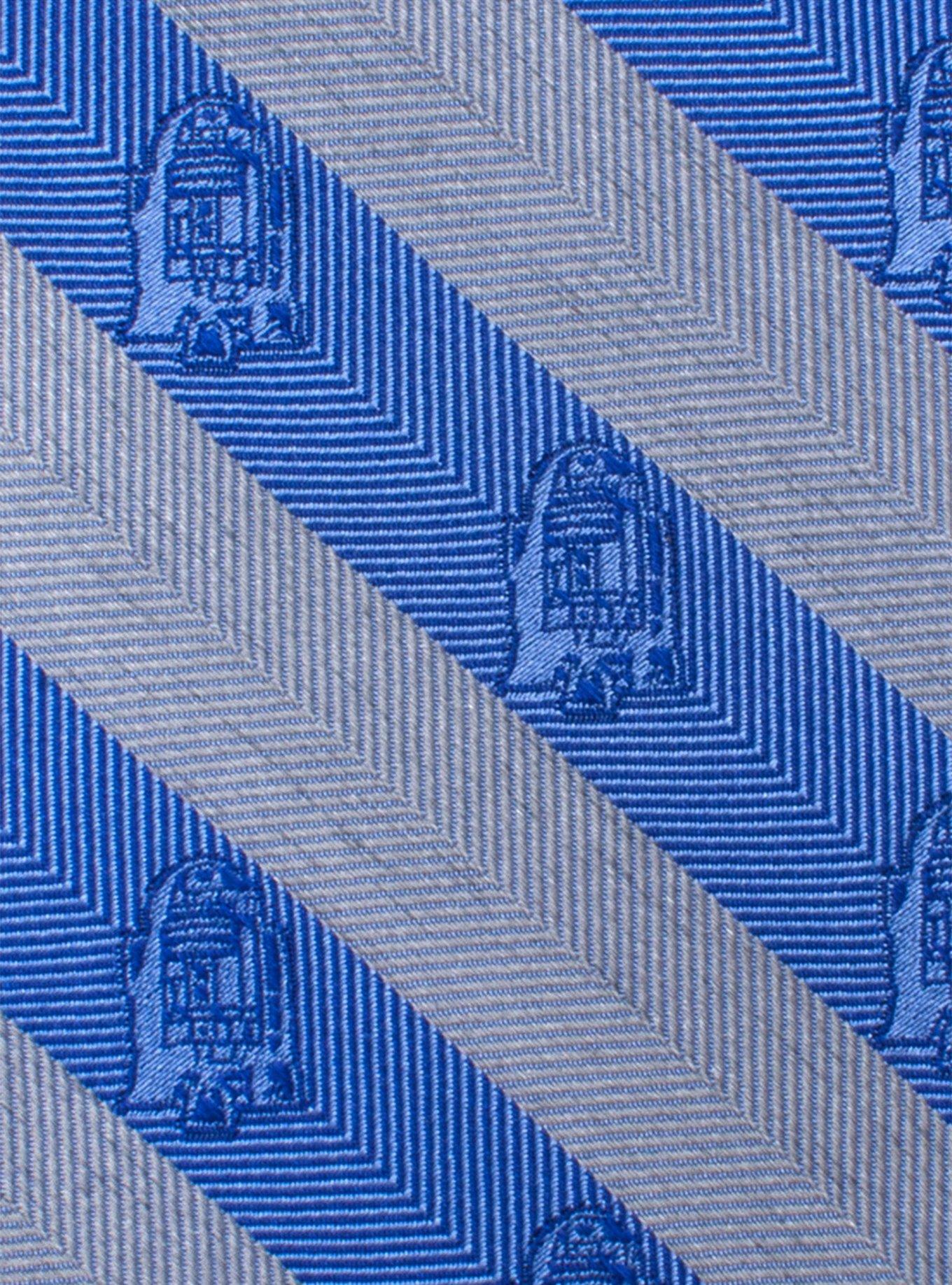 Star Wars R2-D2 Blue and Grey Stripe Tie, , alternate