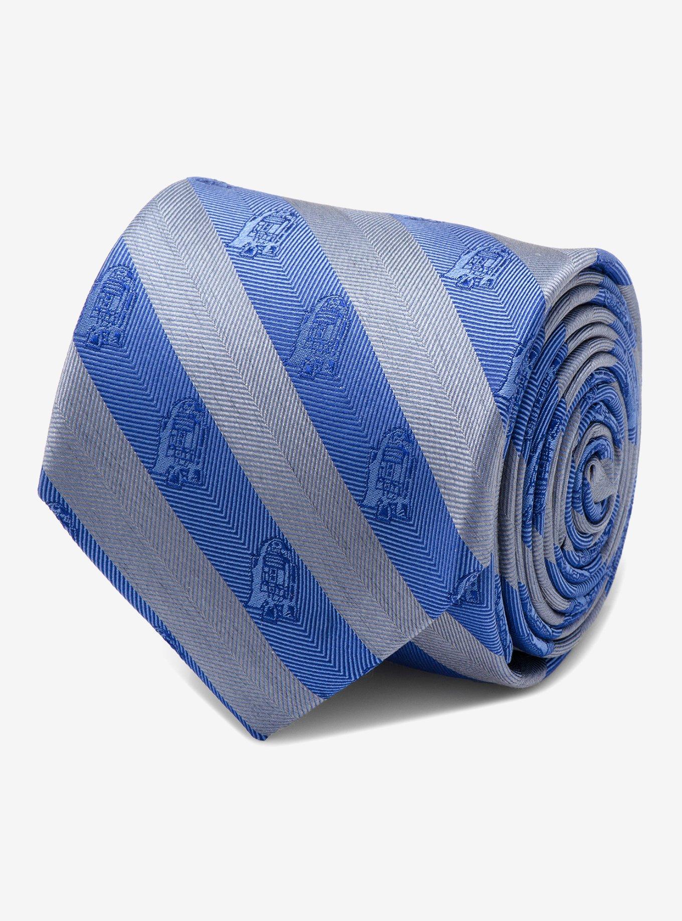 Star Wars R2-D2 Blue and Grey Stripe Tie, , alternate