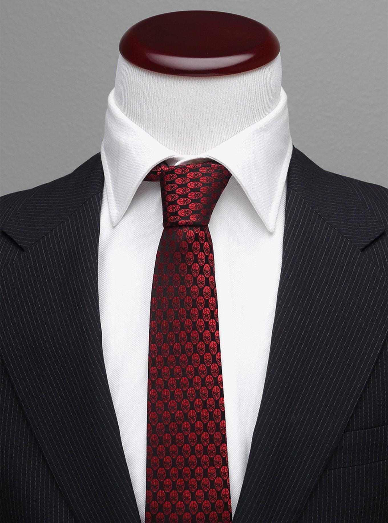 Marvel Spider-Man Mask Red Tie, , alternate