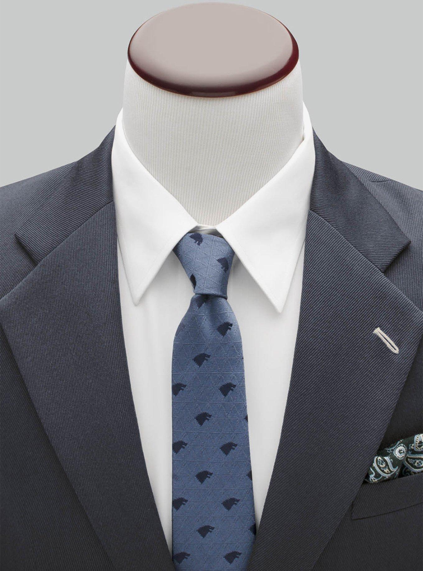 Game Of Thrones Stark Geometric Sword Blue Tie, , alternate