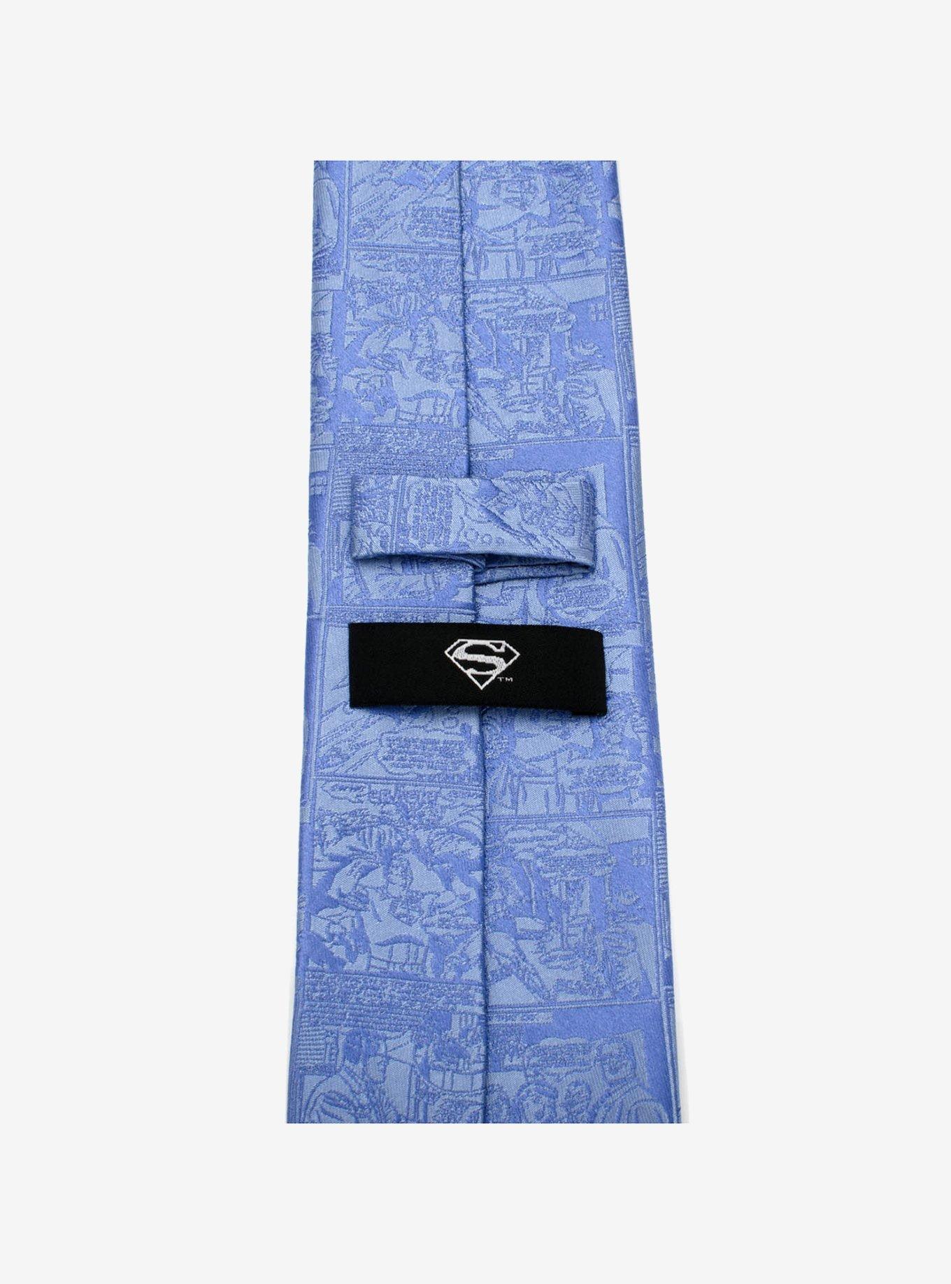 DC Comics Superman Comic Blue Tie, , alternate