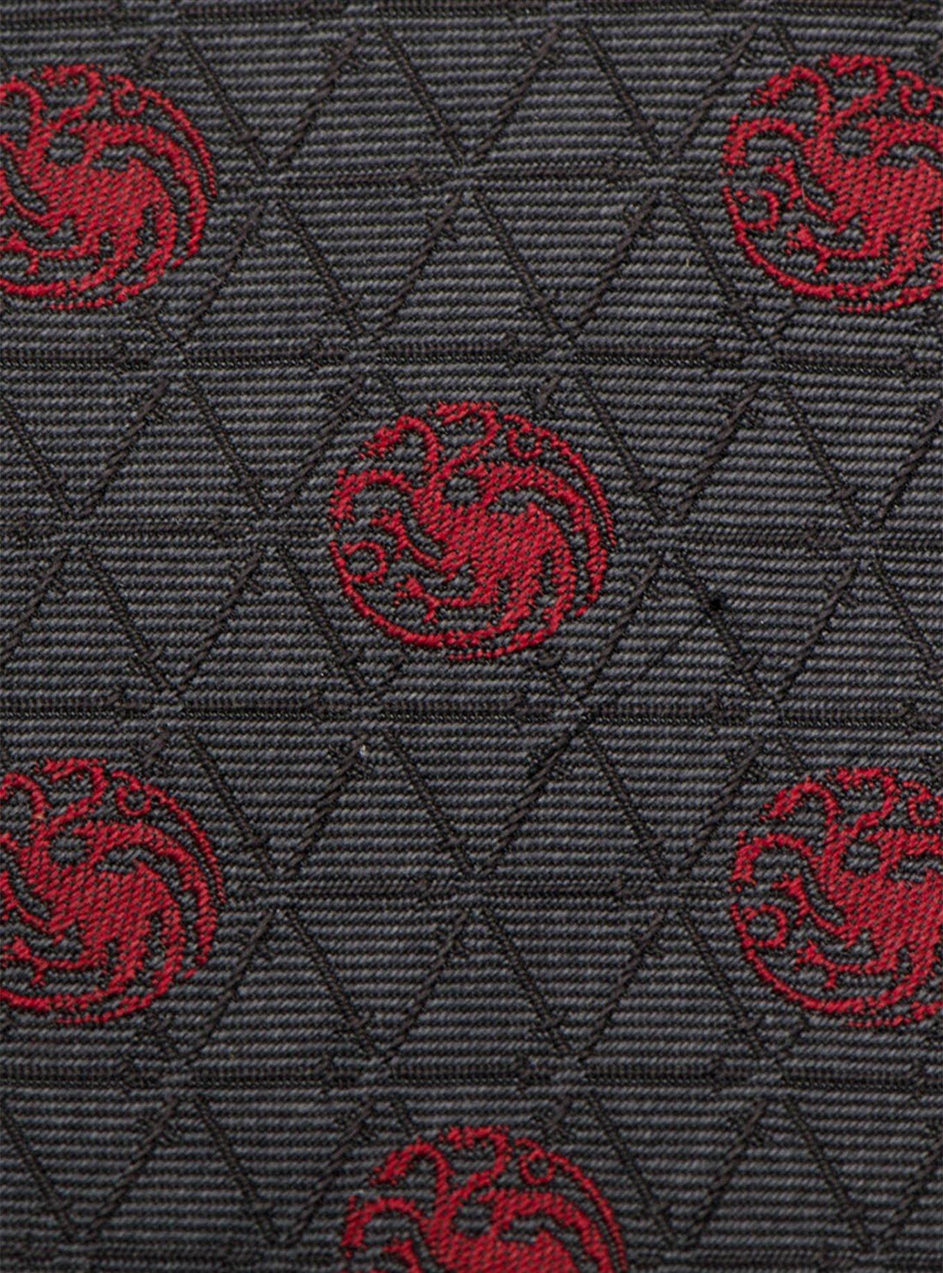 Game Of Thrones Targaryen Geometric Sword Gray Tie, , alternate