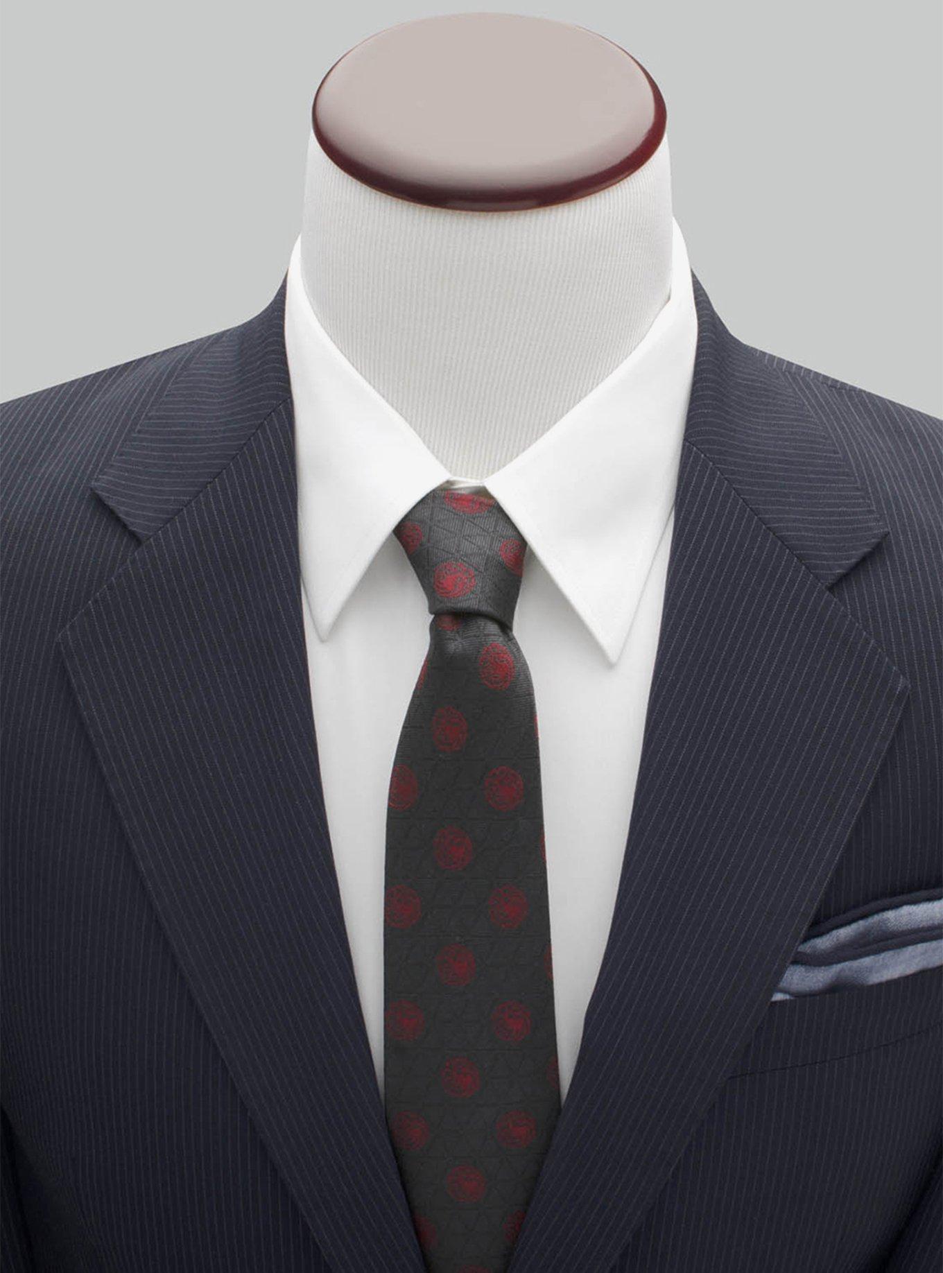 Game Of Thrones Targaryen Geometric Sword Gray Tie, , alternate