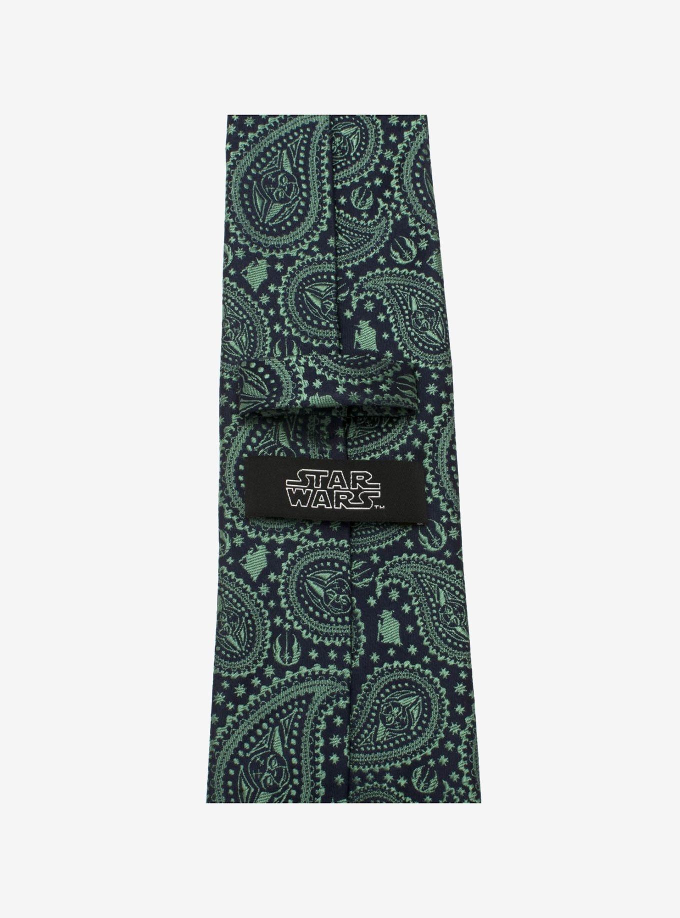 Star Wars Yoda Green Paisley Tie, , hi-res