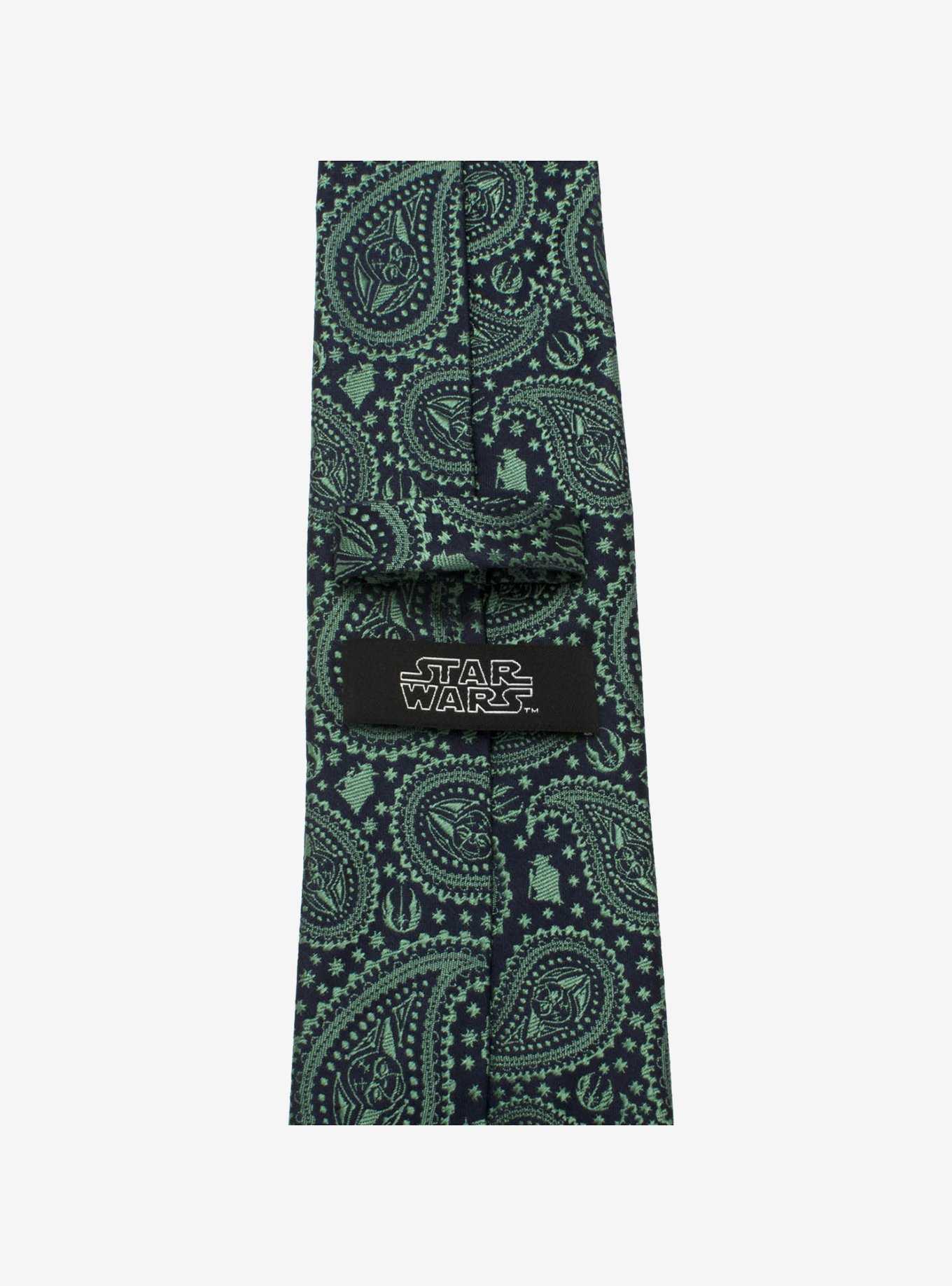 Star Wars Yoda Green Paisley Tie, , hi-res