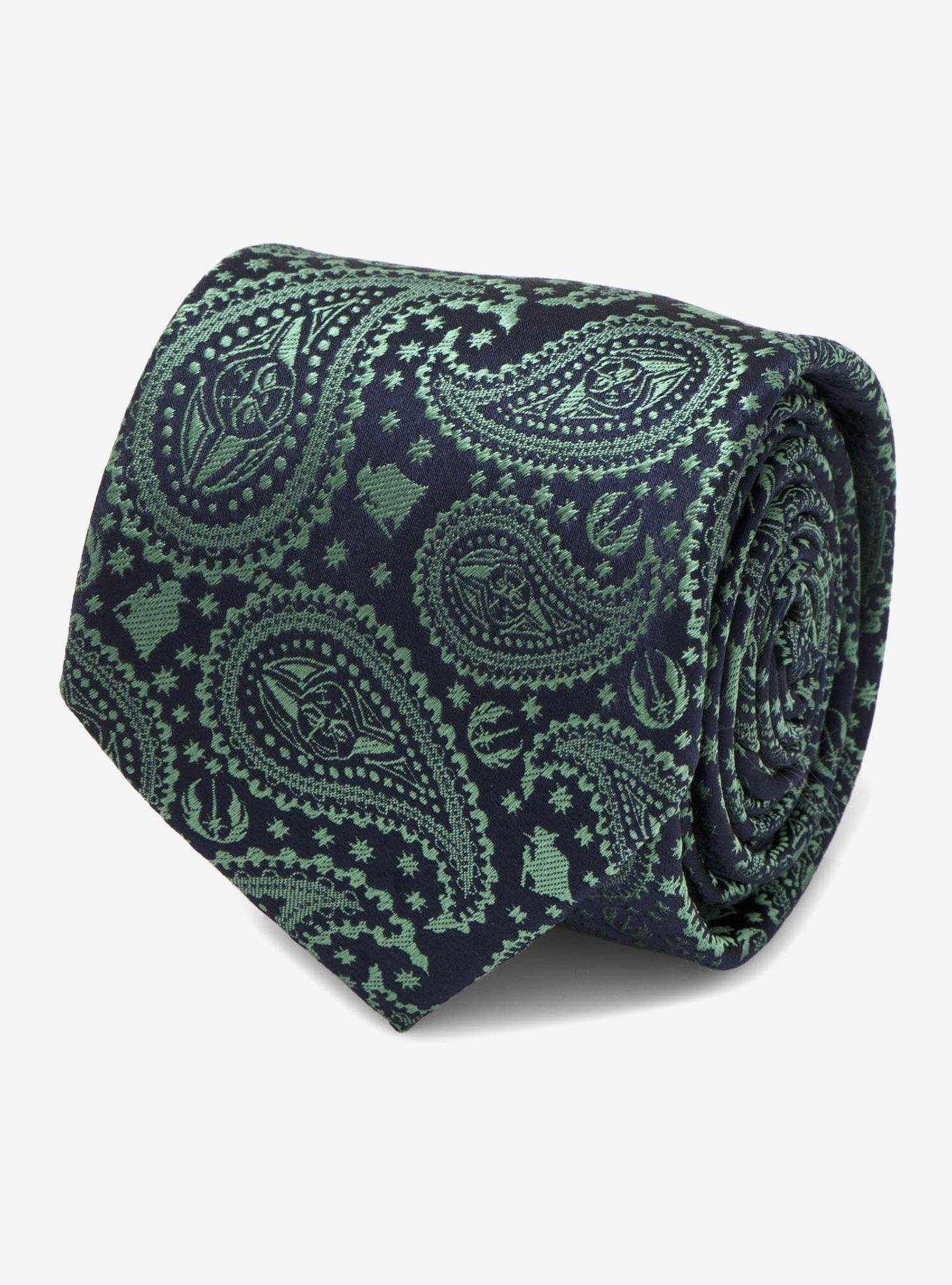 Star Wars Yoda Green Paisley Tie, , alternate