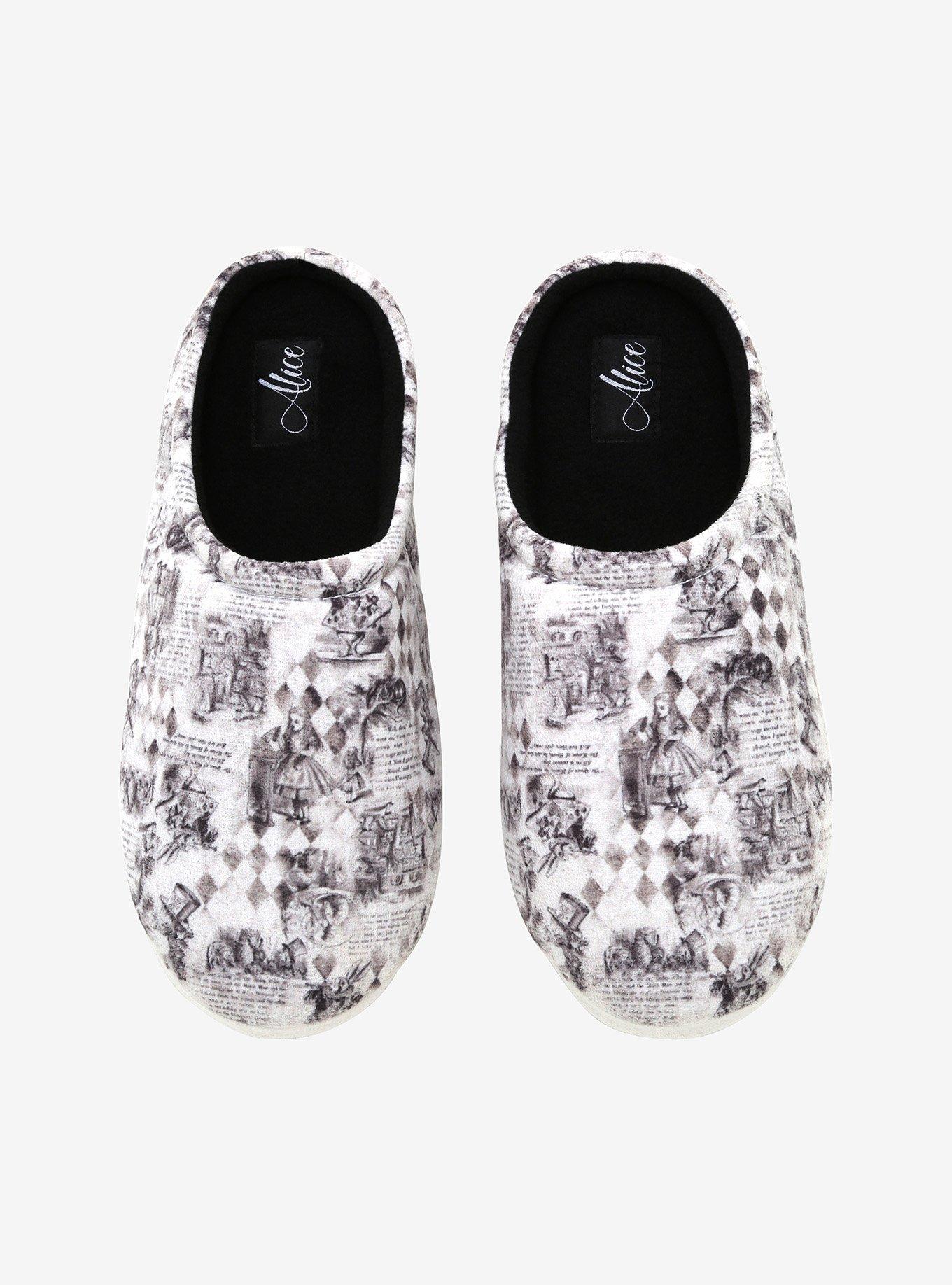 Alice In Wonderland Sketch Slippers | Hot Topic