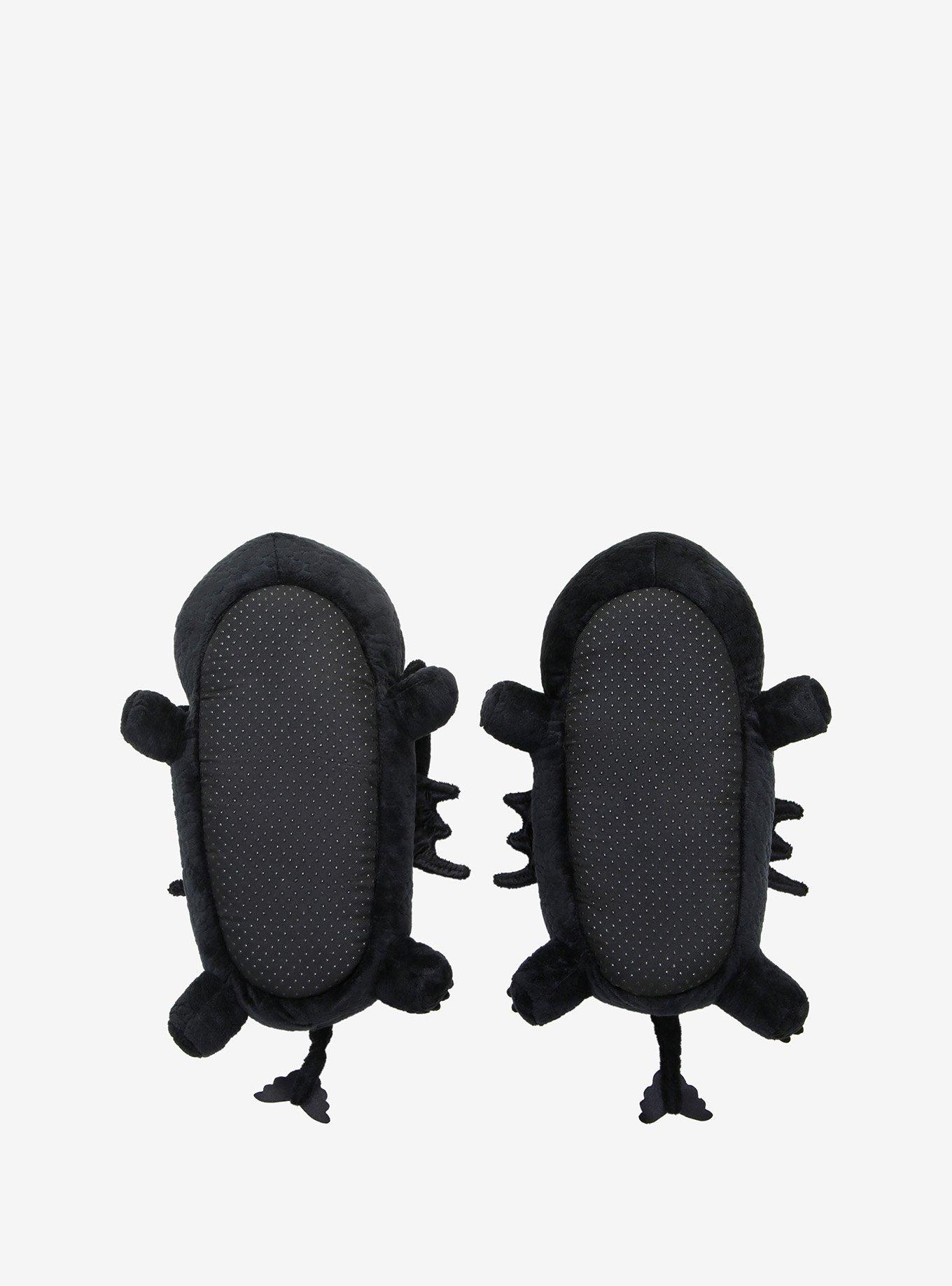 How To Train Your Dragon Toothless Plush Slippers, BLACK, alternate