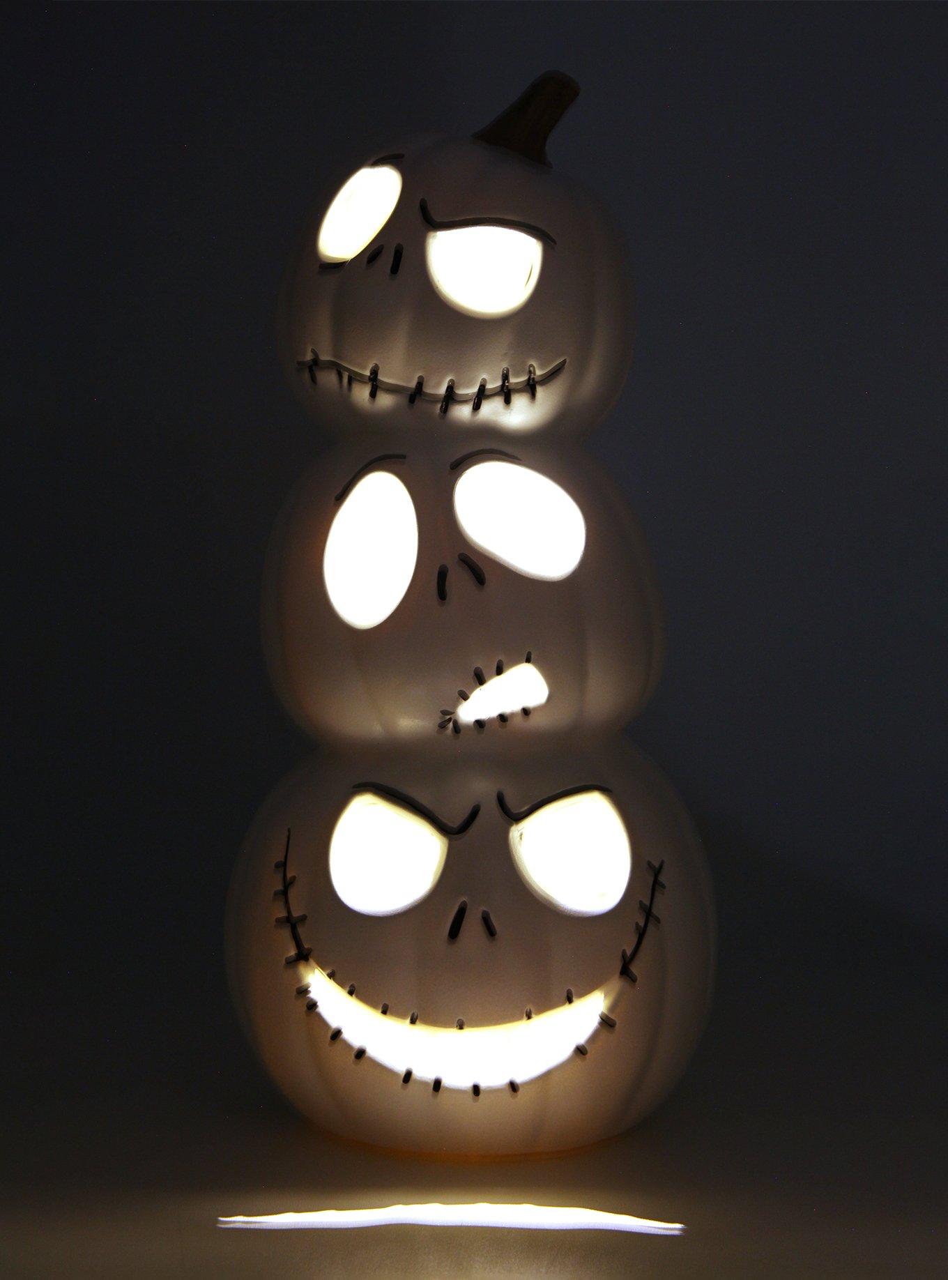 The Nightmare Before Christmas Jack Light-Up Pumpkin Stack, , alternate