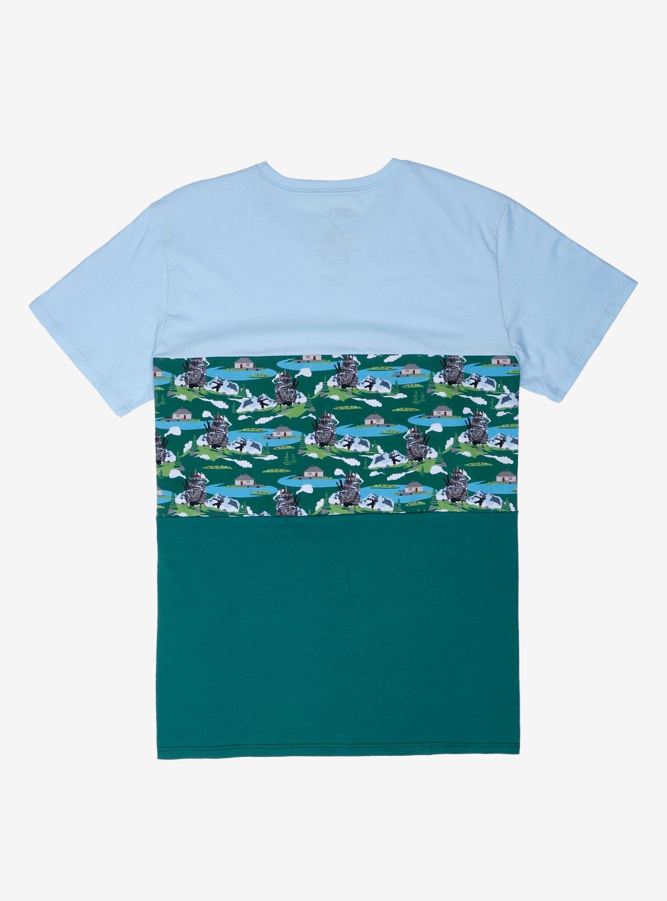 Our Universe Studio Ghibli Howl's Moving Castle Panel T-Shirt - BoxLunch Exclusive, GREEN, alternate
