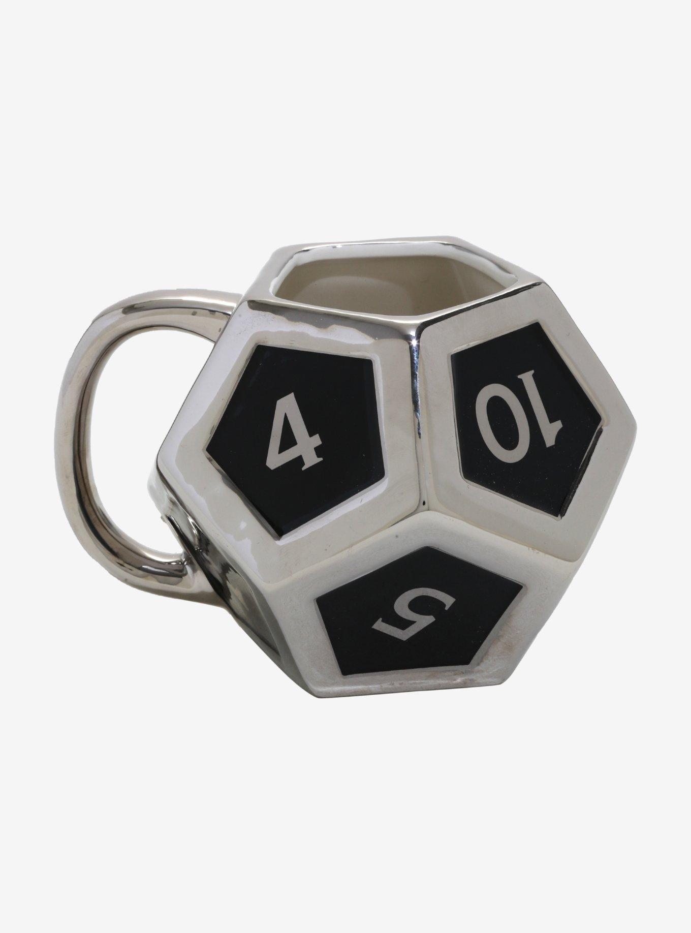 Dungeons & Dragons Silver D12 Figural Mug, , alternate