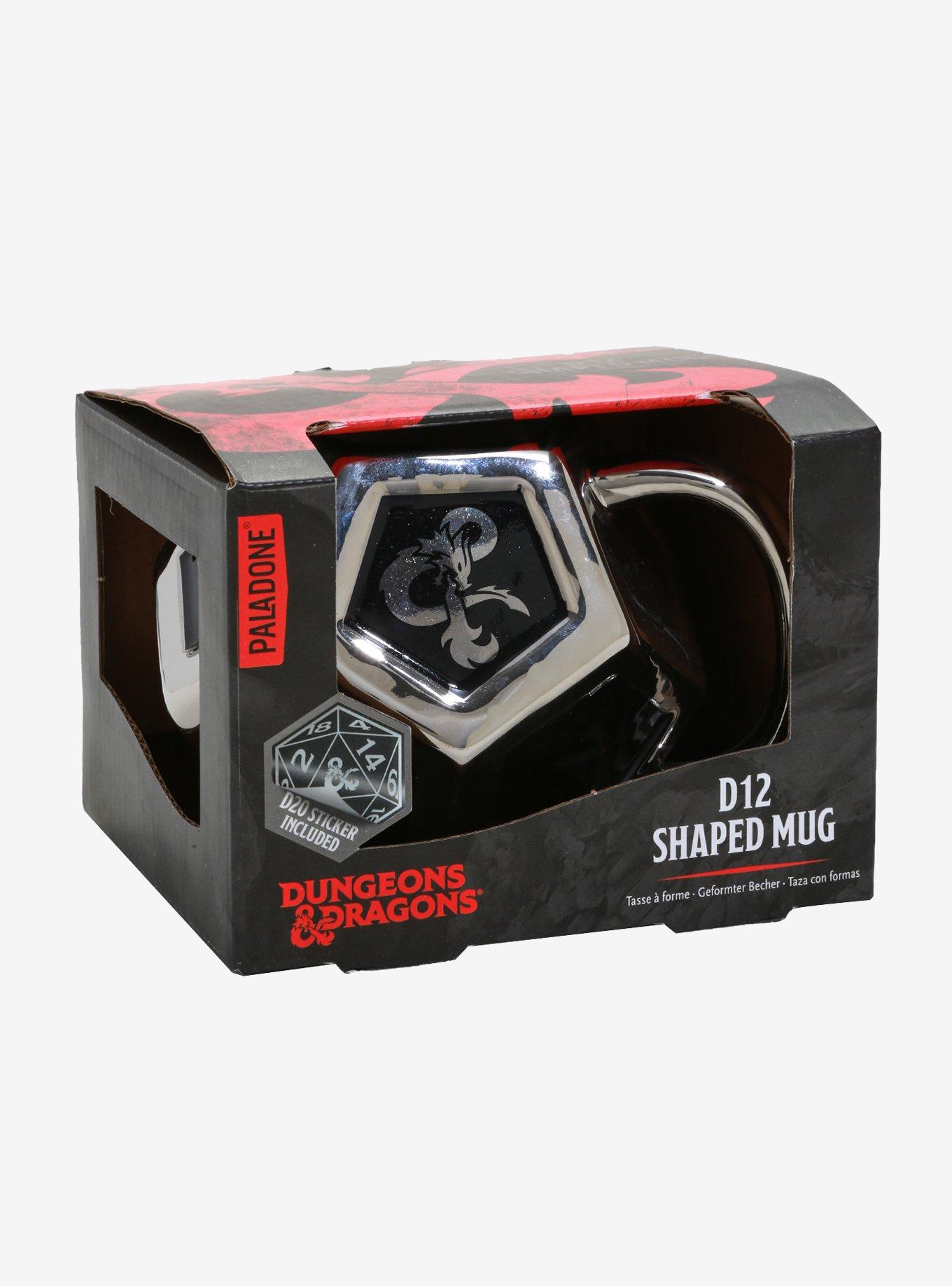 Dungeons & Dragons Silver D12 Figural Mug, , alternate