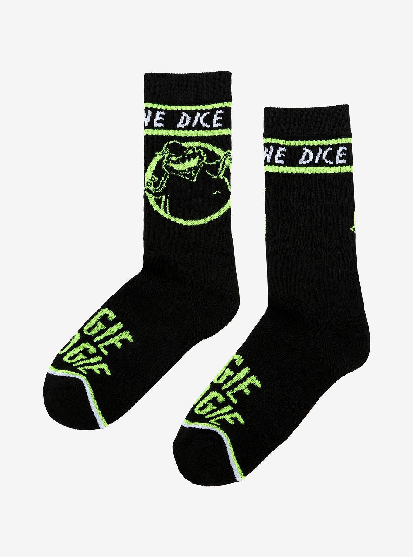 The Nightmare Before Christmas Oogie Boogie Dice Crew Socks, , alternate