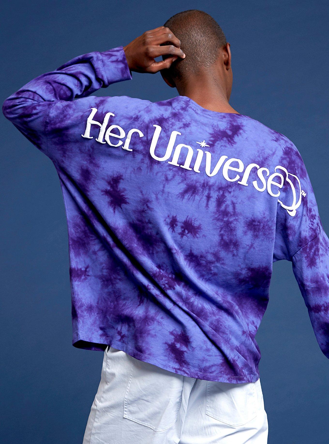 Her Universe Logo Tie-Dye Glitter Athletic Jersey, MULTI, alternate