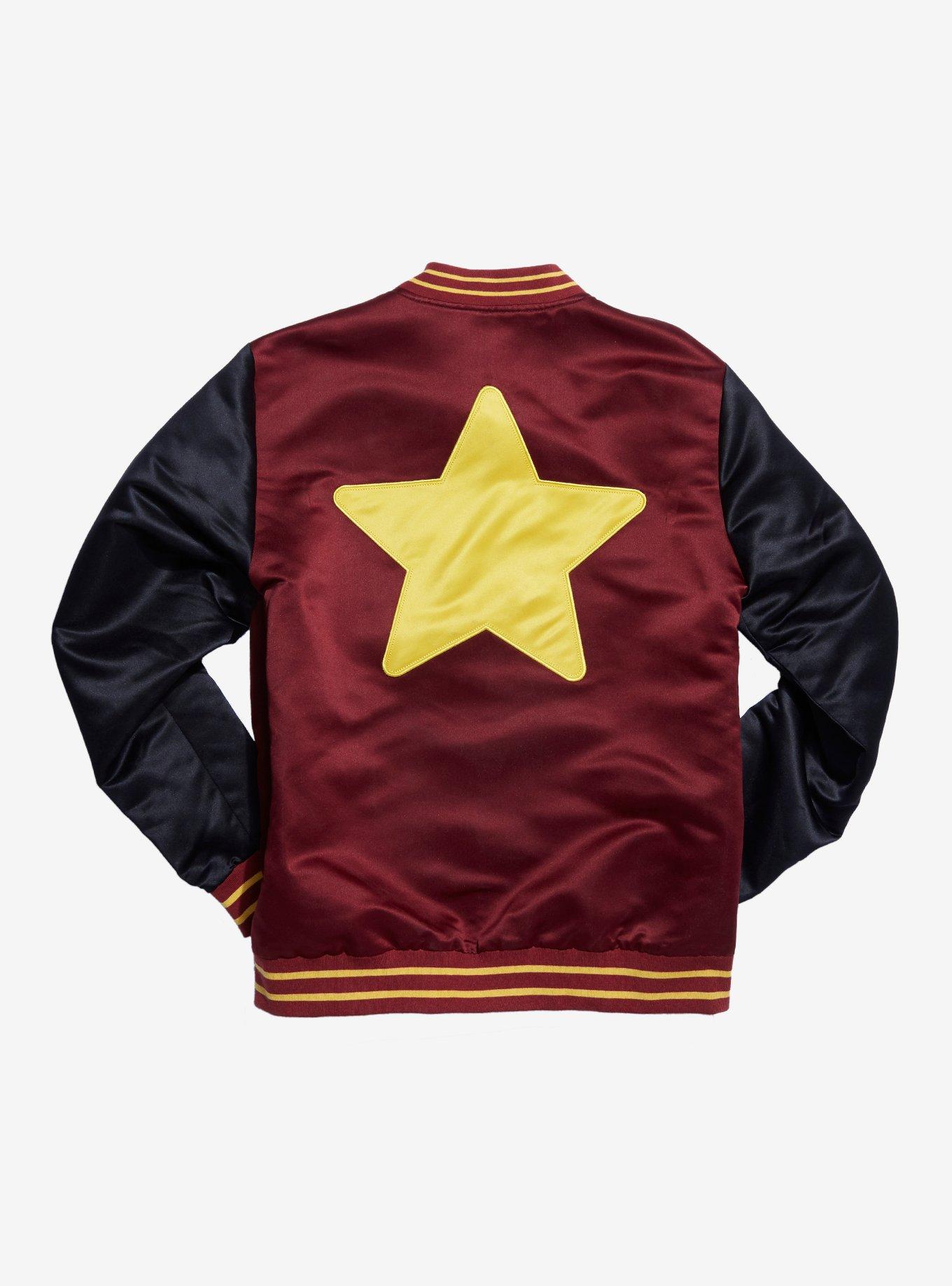 Our Universe Steven Universe Cookie Cat Varsity Jacket - BoxLunch Exclusive, RED, alternate
