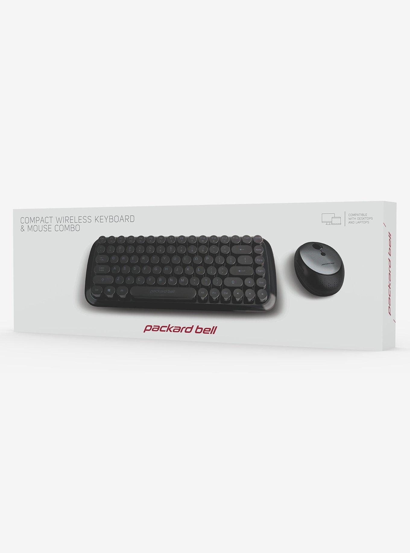 Packard Bell Black Keyboard & Mouse Wireless Combo, , alternate
