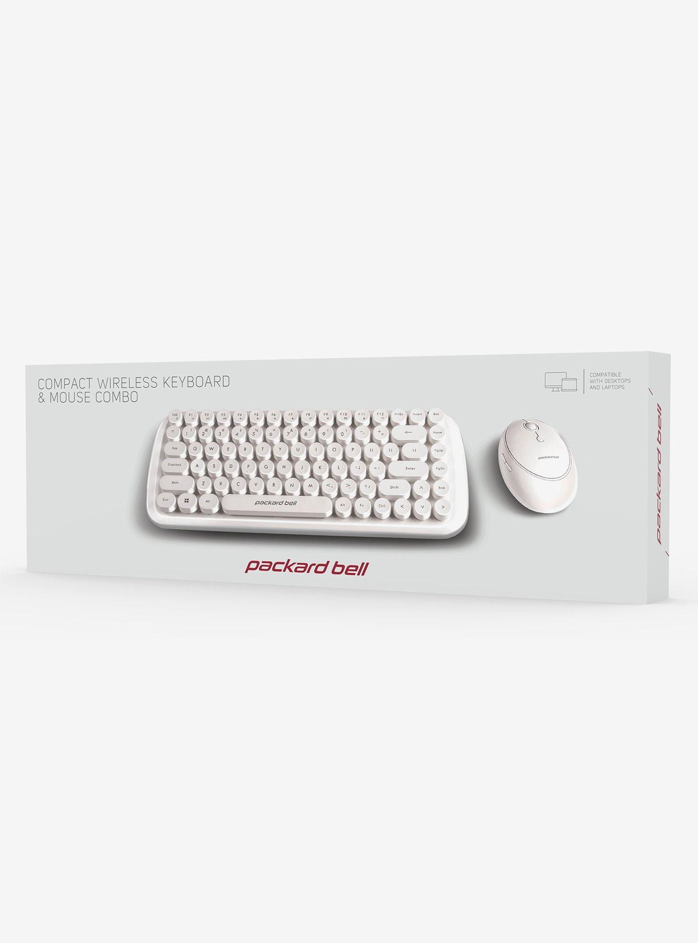 Packard Bell White Keyboard & Mouse Wireless Combo, , alternate