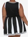Black & White Hex University Cheer Dress Plus Size, WHITE, alternate