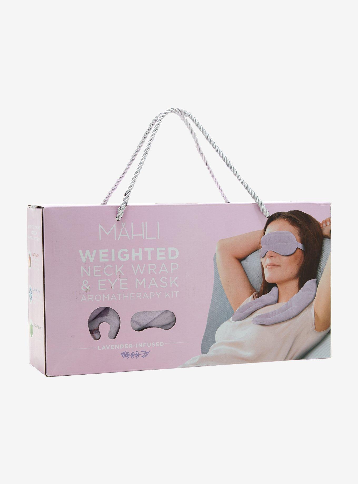 Lavender-Infused Weighted Neck Wrap & Eye Mask Set, , alternate