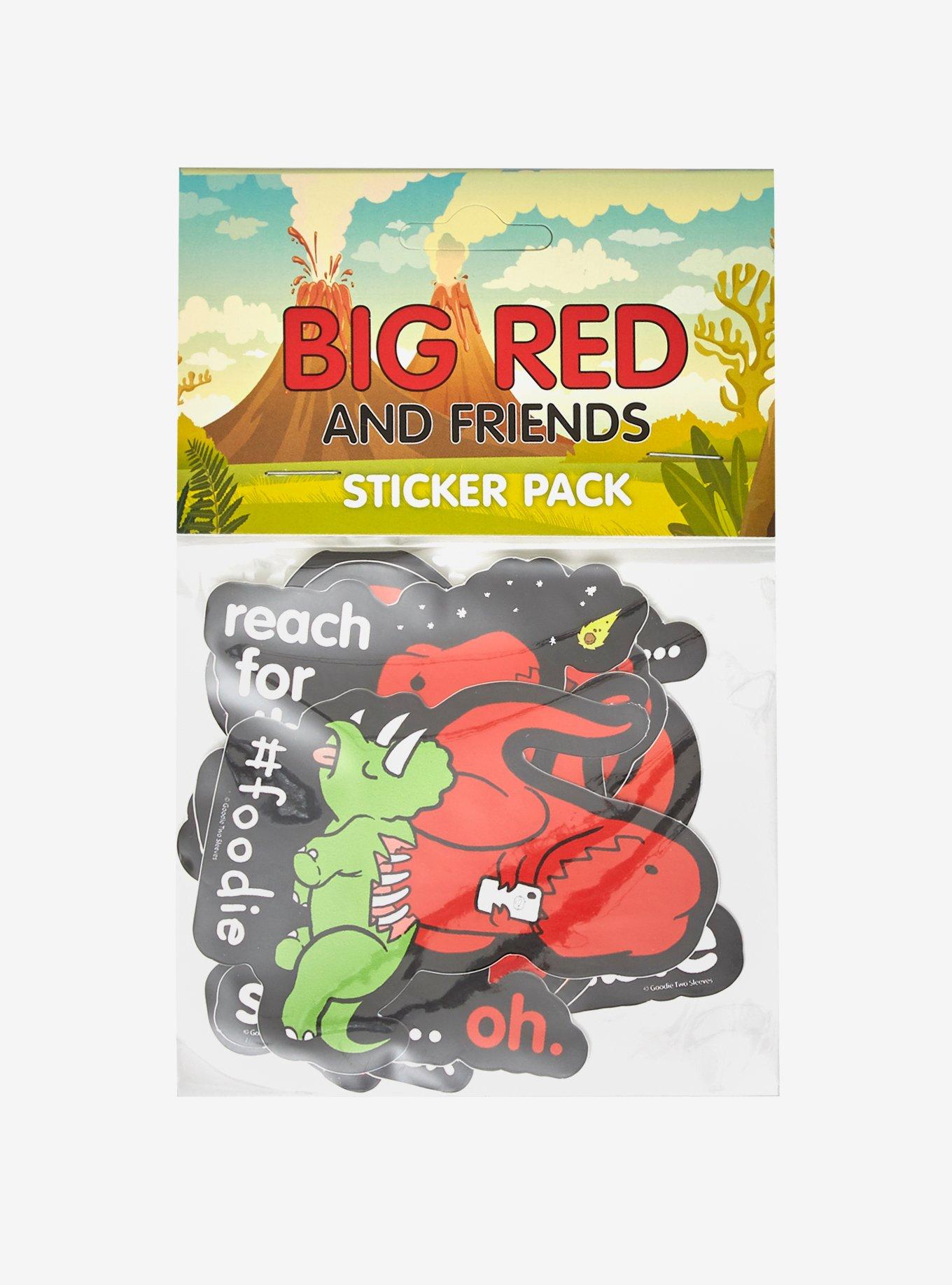 Big Red T-Rex Sticker Set, , alternate