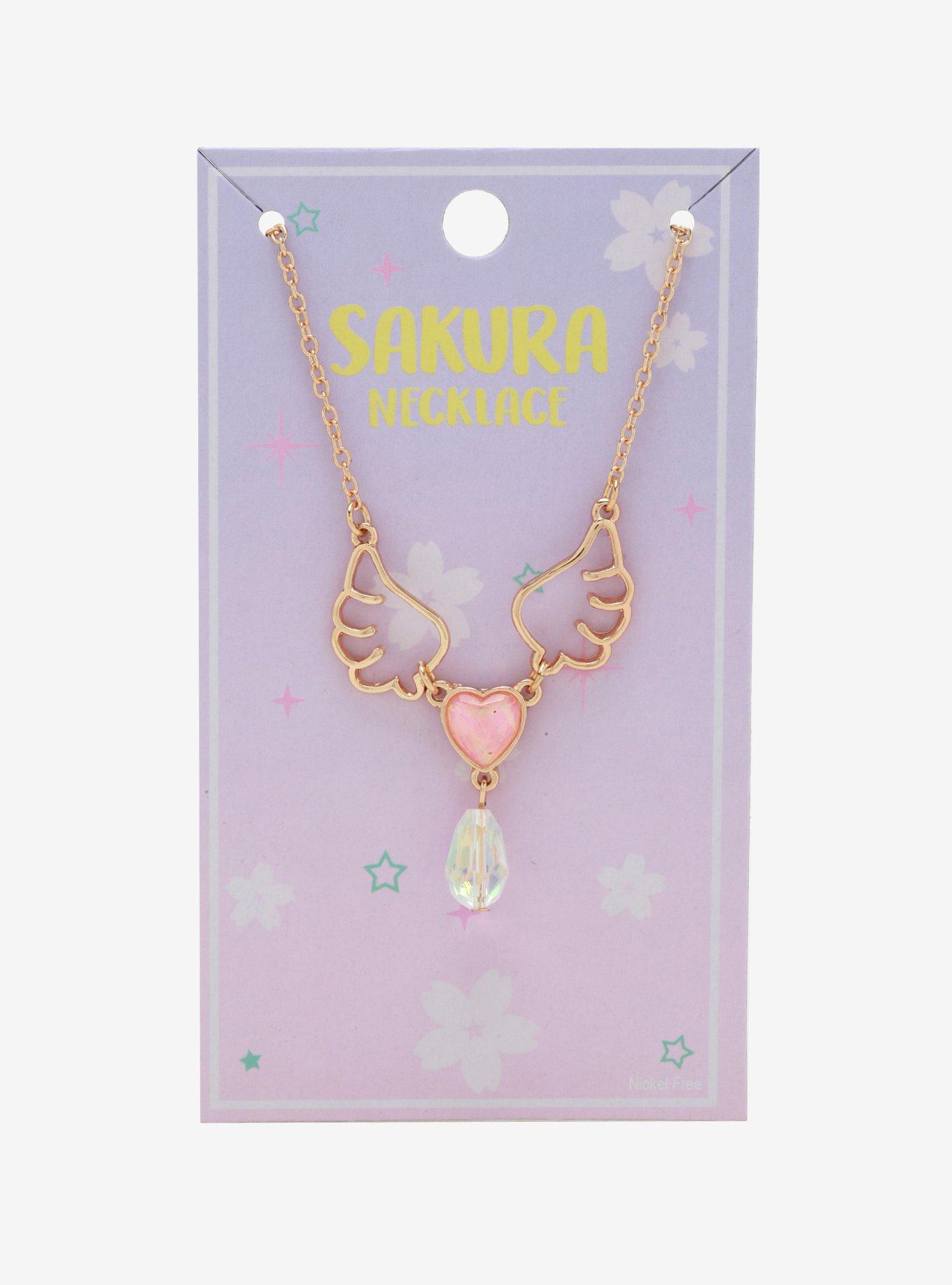Wings & Heart Necklace, , alternate