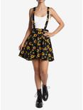 Sunflowers & Skulls Suspender Skirt, , alternate
