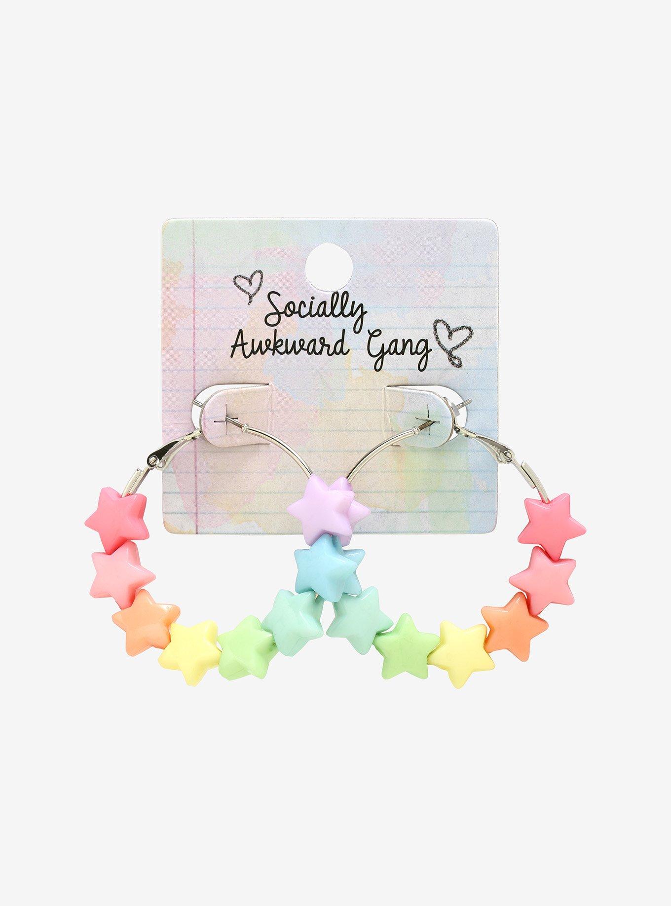 Candy Star Hoop Earrings, , alternate