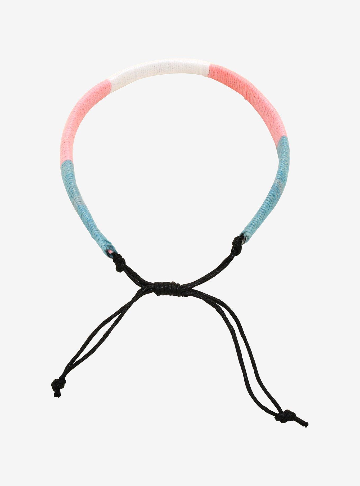Transgender Pride Braided Cord Bracelet, , alternate