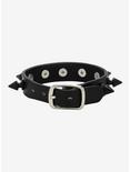 Black Spike Cuff Bracelet, , alternate