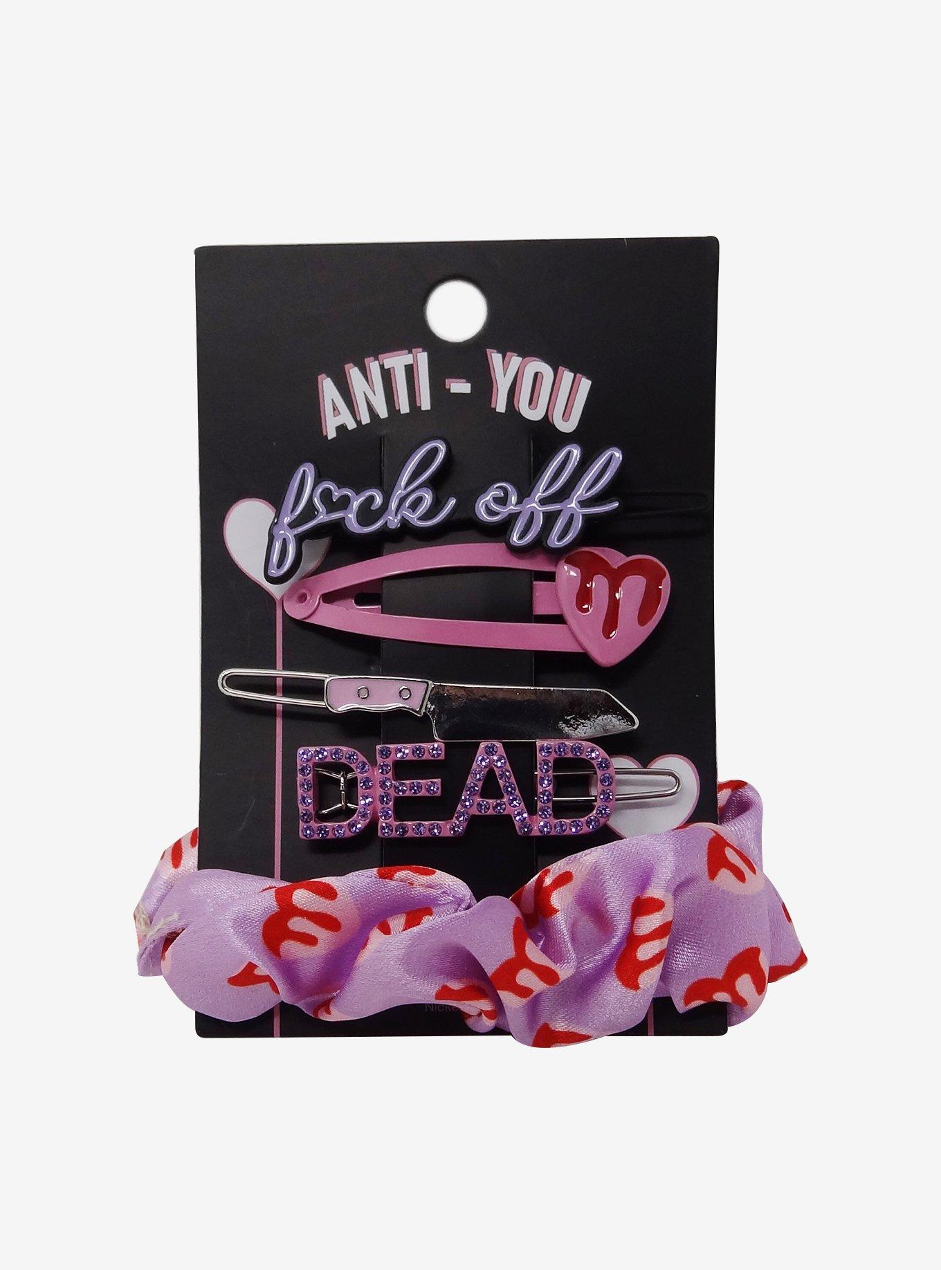 Heart & Drip Hair Accessory Set, , alternate