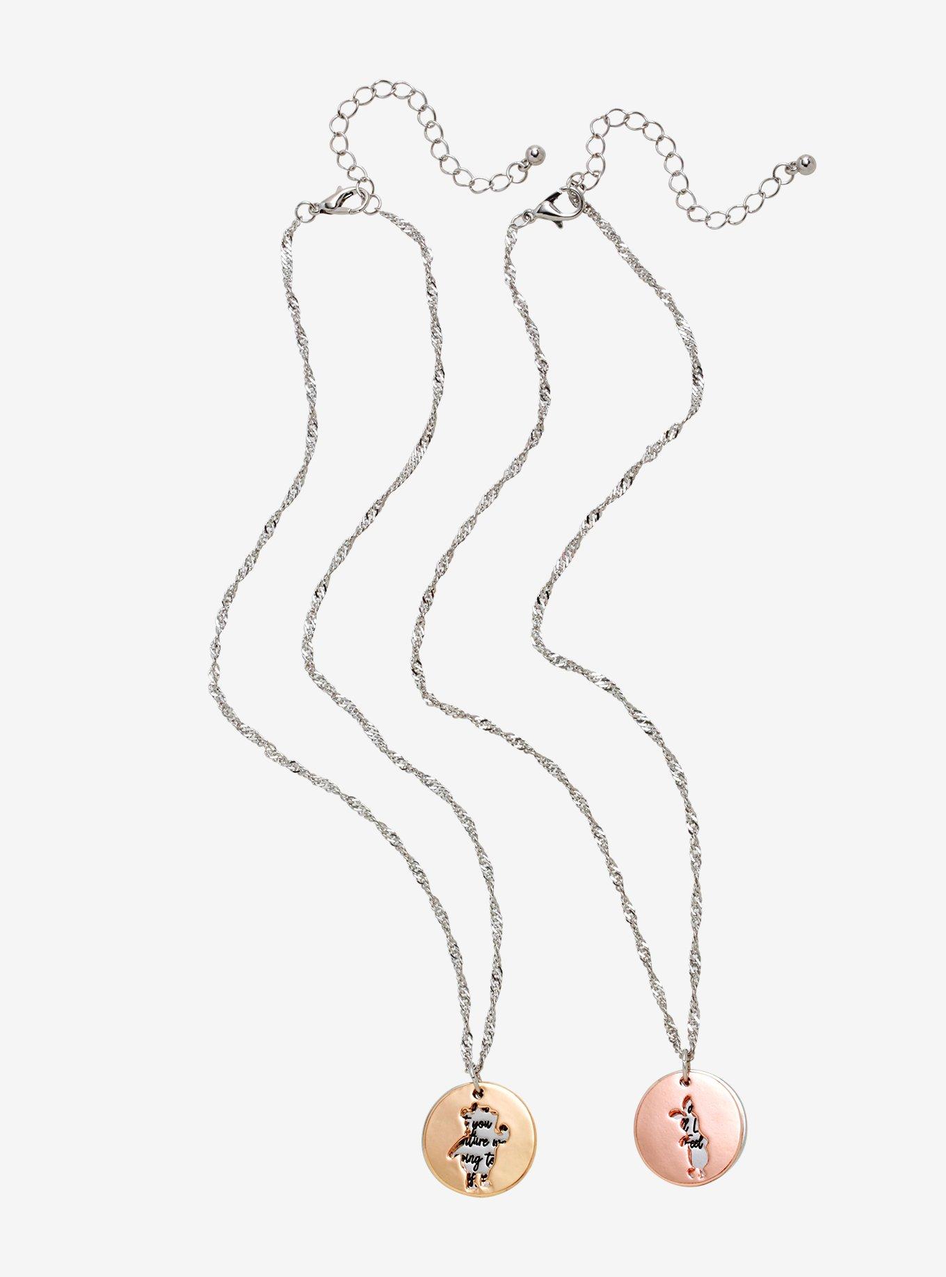 Disney Winnie the Pooh Piglet & Pooh BFF Necklace Set, , alternate