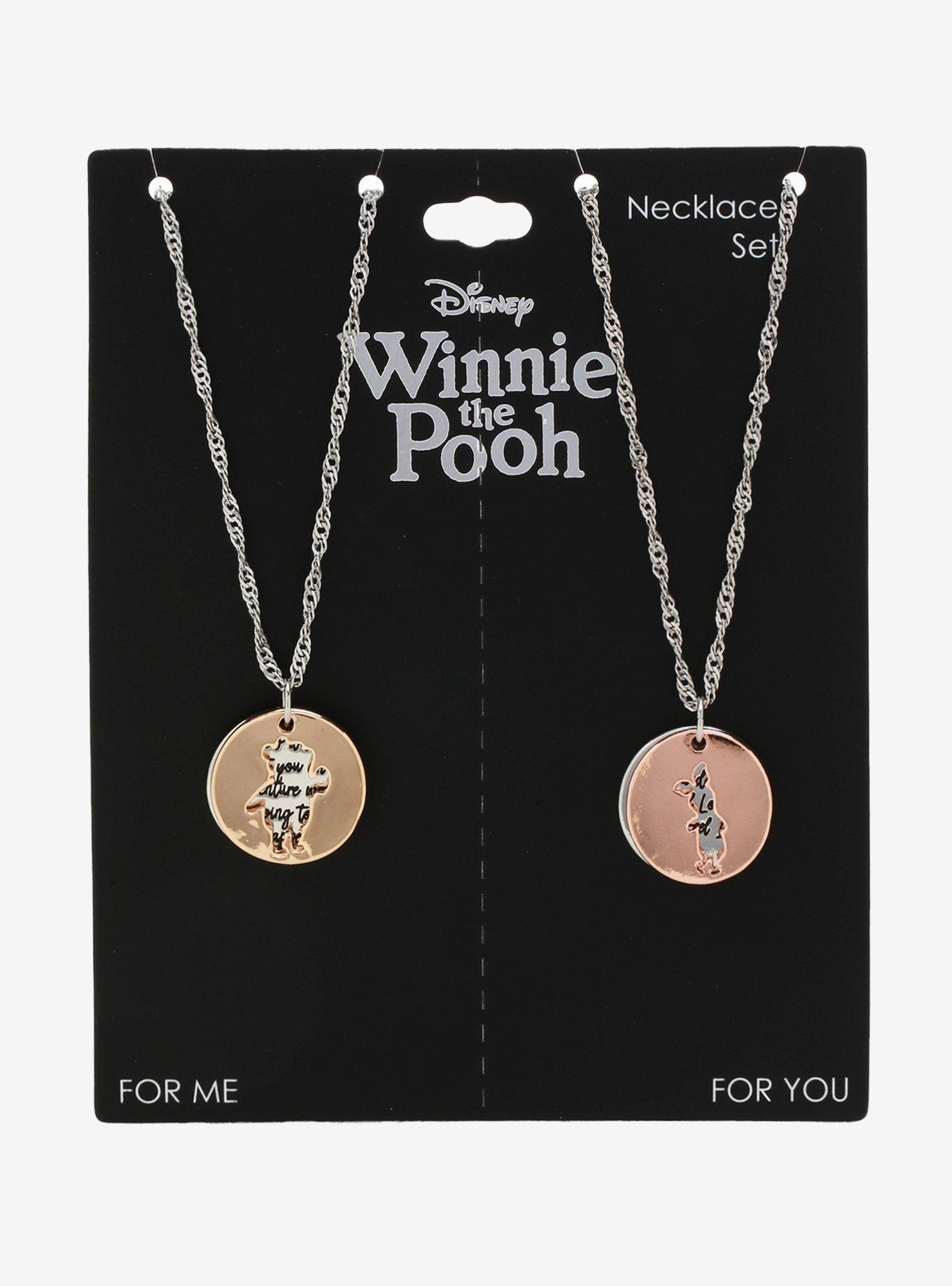 Disney Winnie the Pooh Piglet & Pooh BFF Necklace Set, , alternate