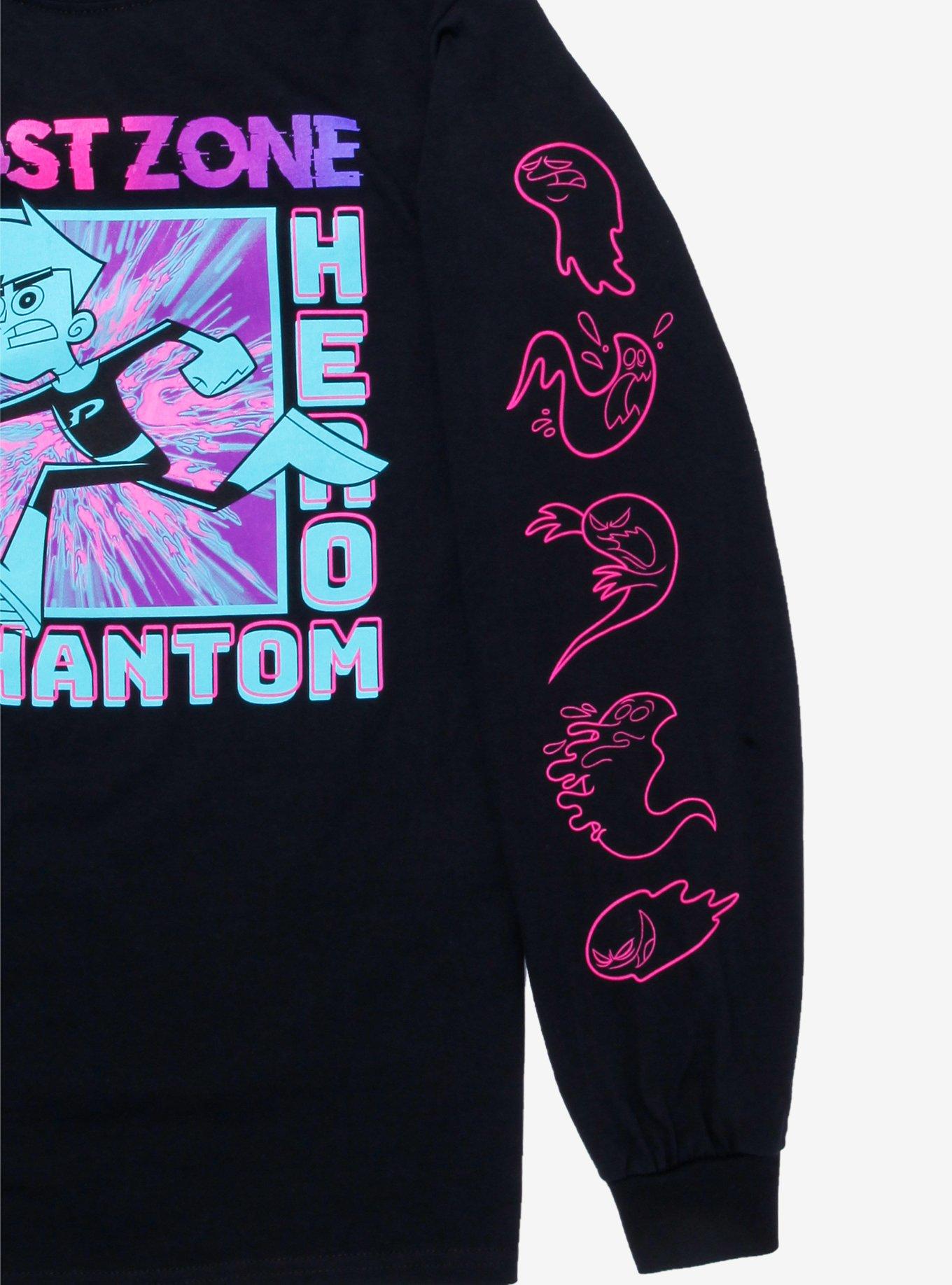 Danny Phantom Ghost Zone Long Sleeve T-Shirt - BoxLunch Exclusive, BLACK, alternate